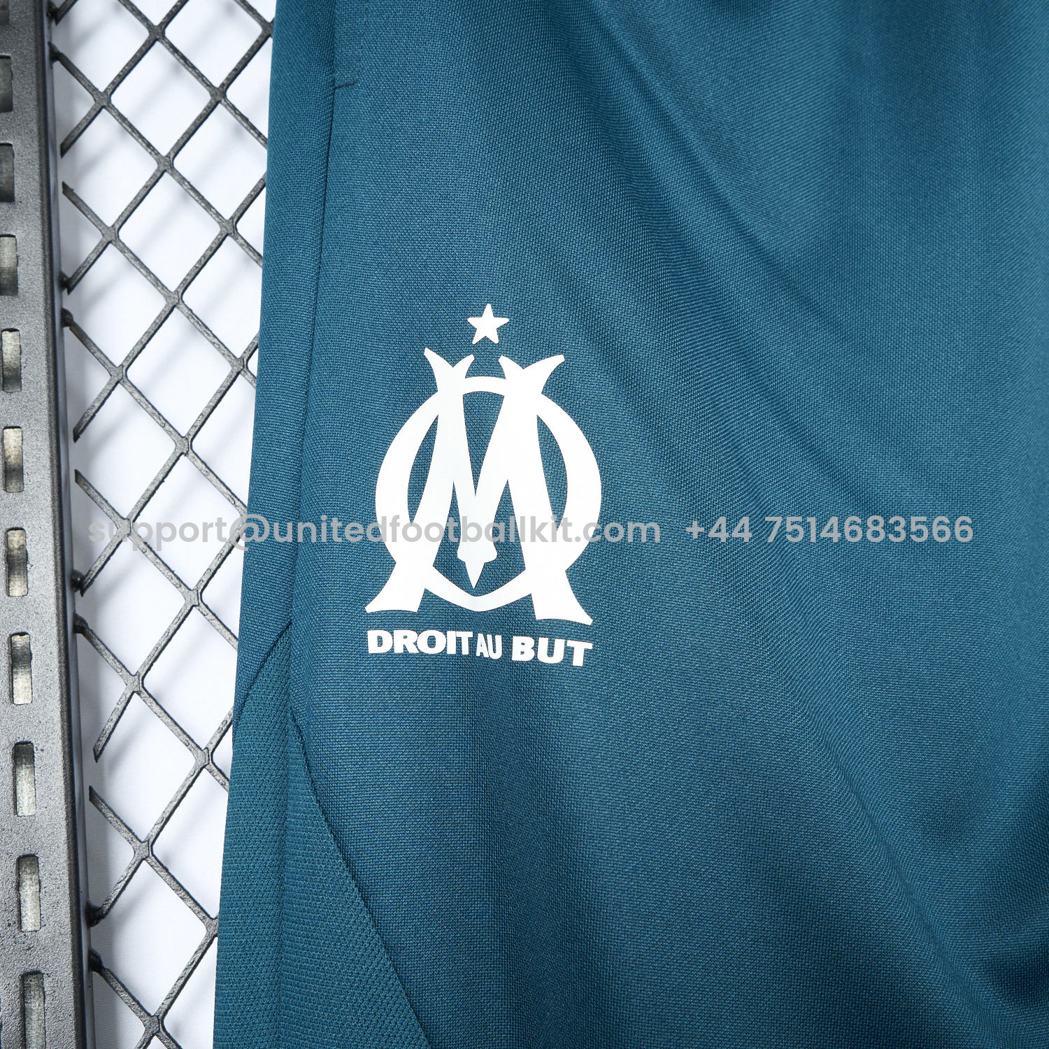 Unitedfootballkit.com | Marseille 24-25 Royal Deep Teal Training Pants - Player Version -Customize Name, Number and Patch | Worldwide Shipping