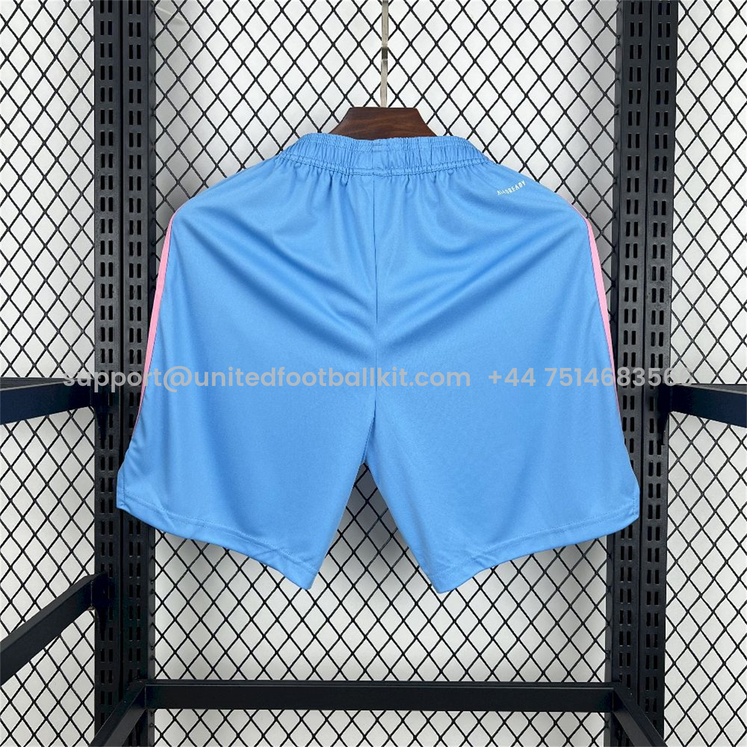 Unitedfootballkit.com | INT M.A.M 25-26 Third Blue Shorts - Fans Version -Customize Name, Number and Patch | Worldwide Shipping