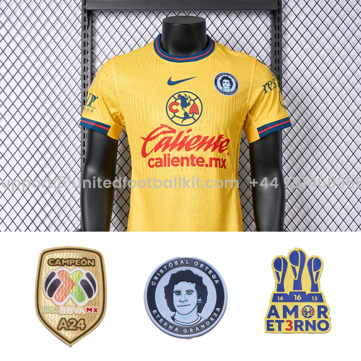 Unitedfootballkit.com | Club América 24-25 Home Jersey - Player Version -Customize Name, Number and Patch | Worldwide Shipping