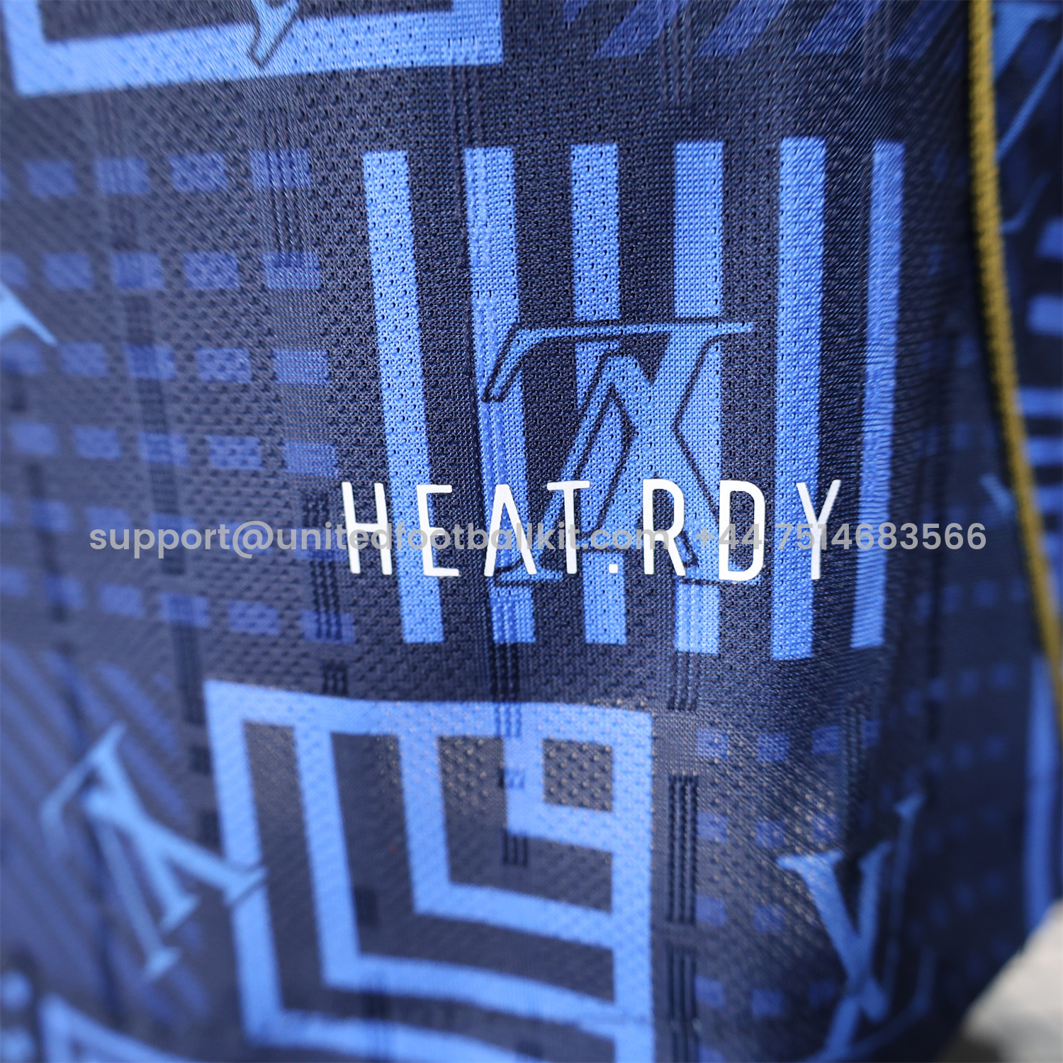 Unitedfootballkit.com | Real Madrid 25-26 Blue Gold Special Edition Jersey - Player Version -Customize Name, Number and Patch | Worldwide Shipping