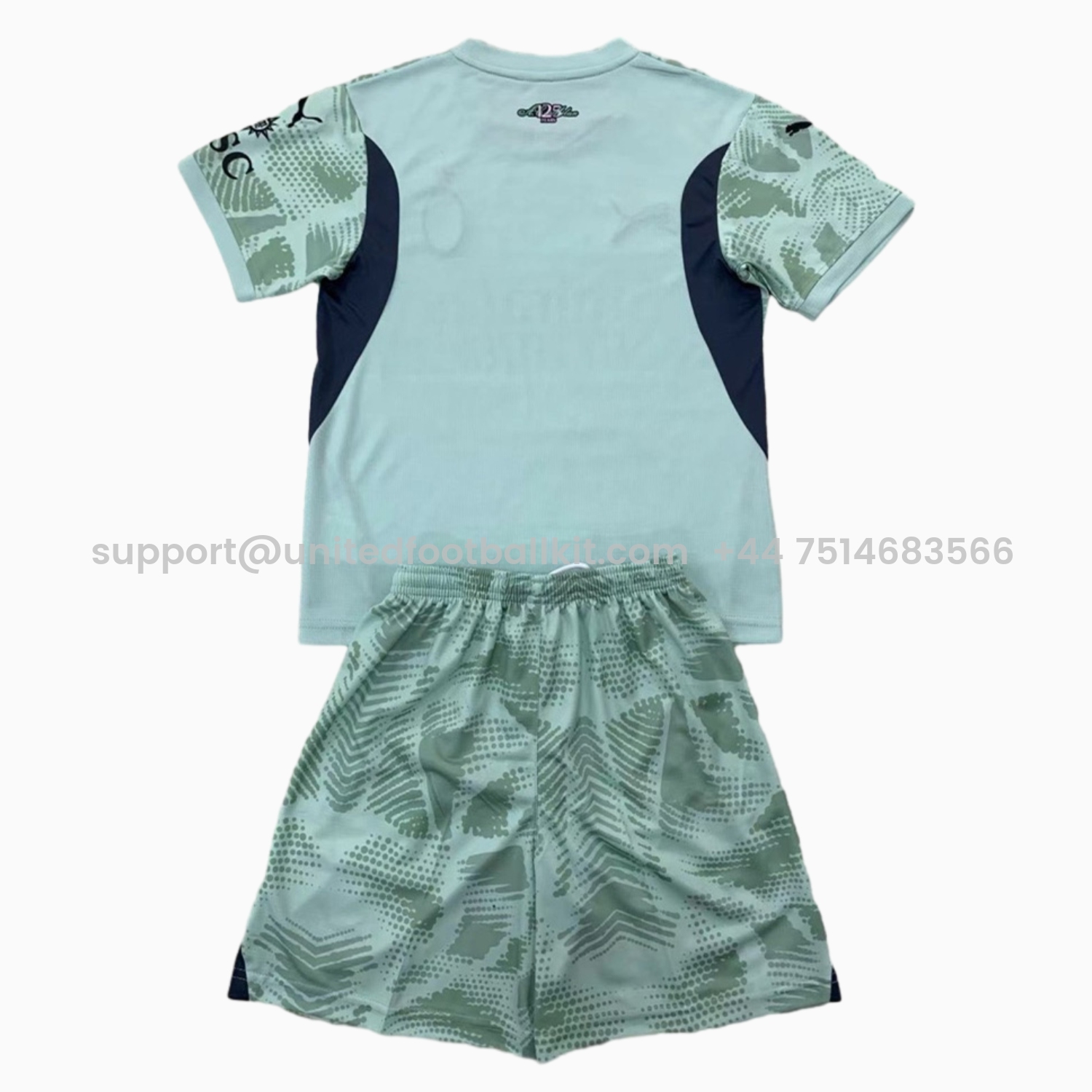 Unitedfootballkit.com | AC Milan 24-25 Green Goalkeeper Kids Kit -Customize Name, Number and Patch | Worldwide Shipping