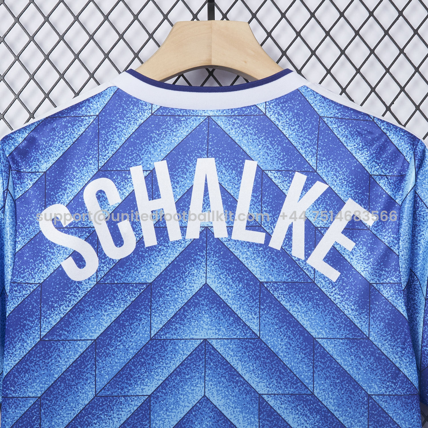 Unitedfootballkit.com | Retro Schalke 04 1988-89 Home Special Edition Jersey -Customize Name, Number and Patch | Worldwide Shipping