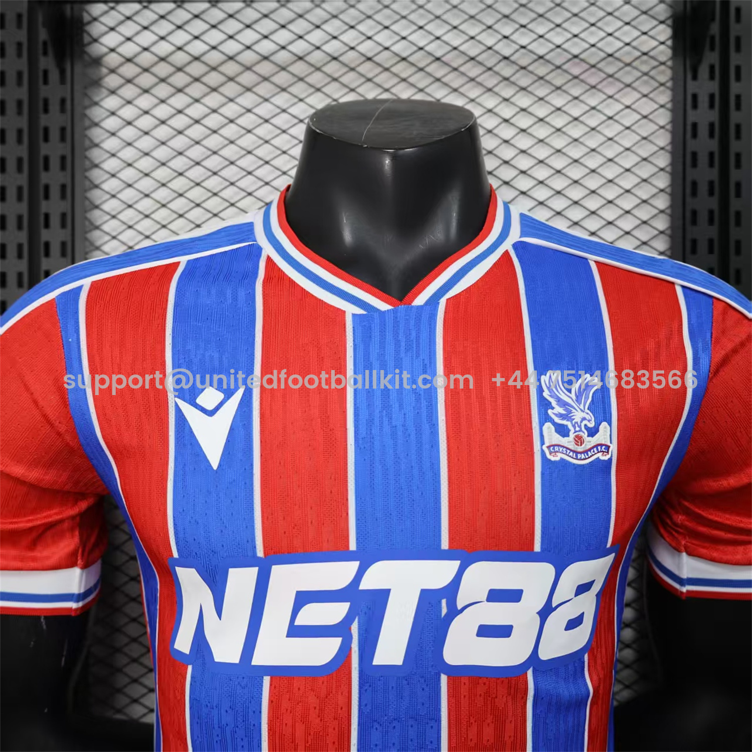 Unitedfootballkit.com | Crystal Palace 25-26 Home Jersey - Player Version -Customize Name, Number and Patch | Worldwide Shipping