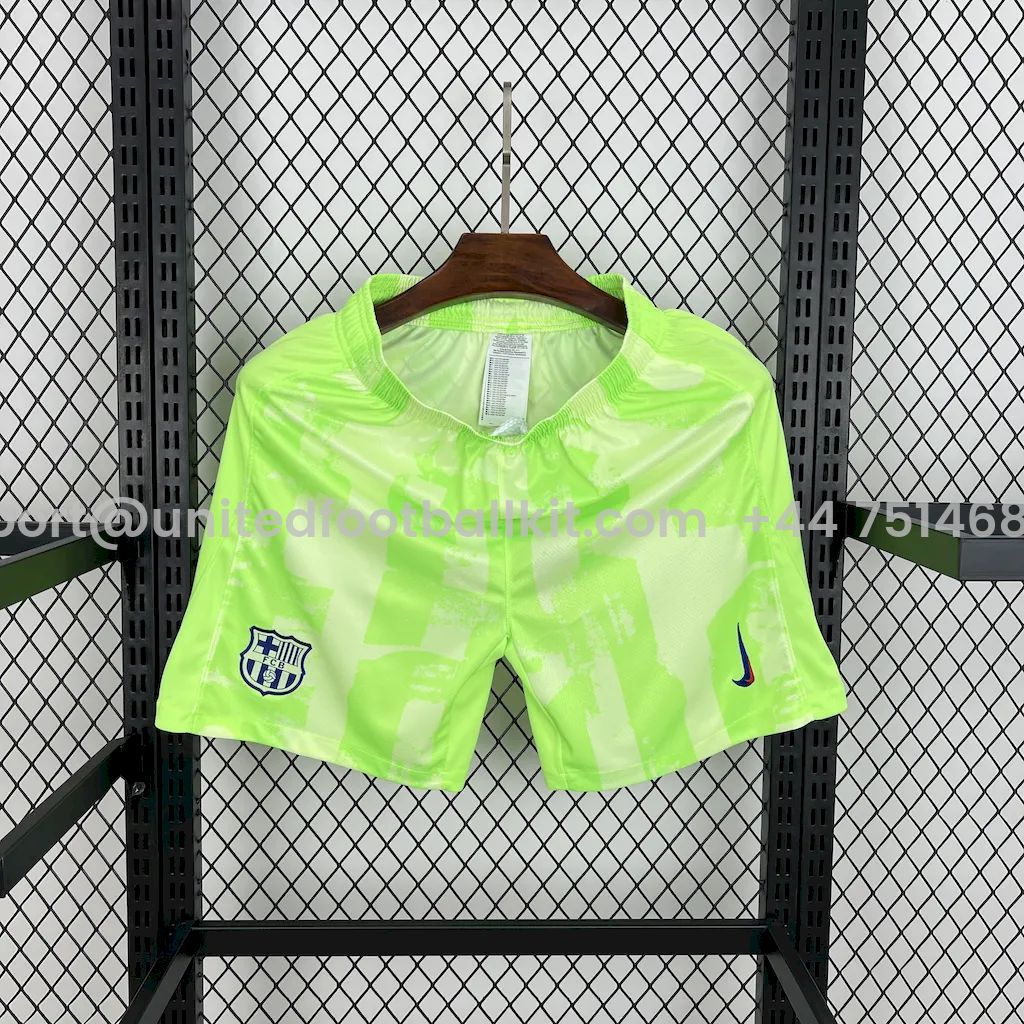 Unitedfootballkit.com | Barcelona 24-25 Third Shorts - Fans Version -Customize Name, Number and Patch | Worldwide Shipping
