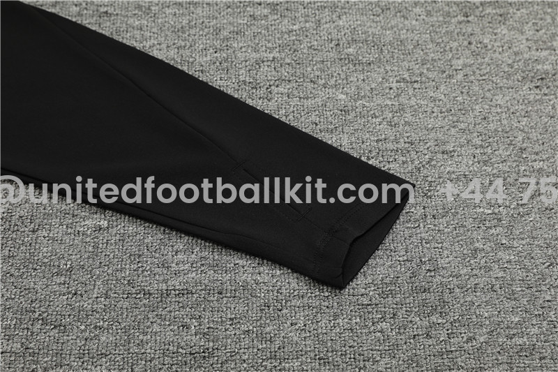 Unitedfootballkit.com | Germany 2024 Long Sleeve Training Set - Black -Customize Name, Number and Patch | Worldwide Shipping