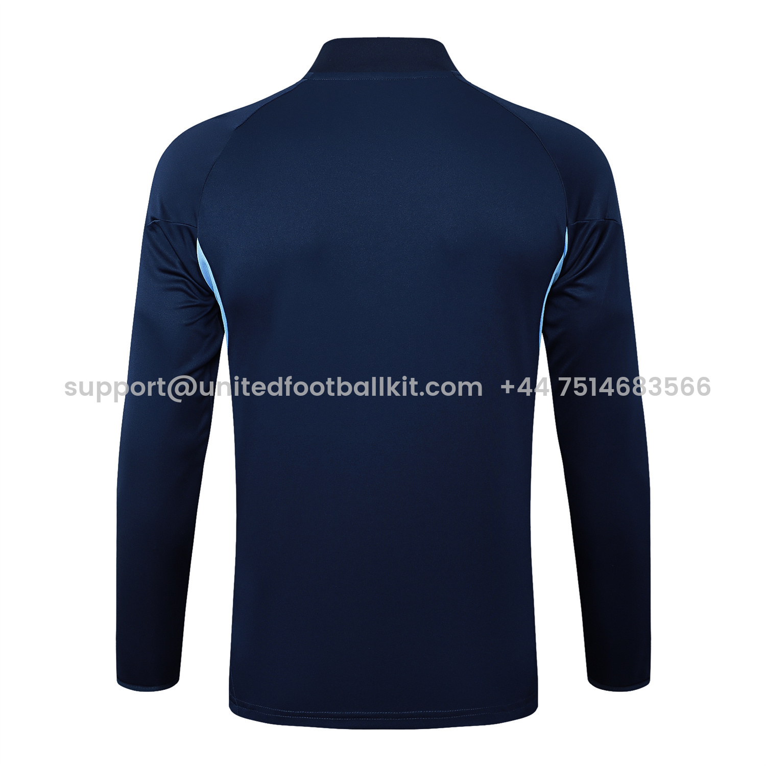 Unitedfootballkit.com | Arsenal 25-26 Long Sleeve Training Set - Deep Blue -Customize Name, Number and Patch | Worldwide Shipping