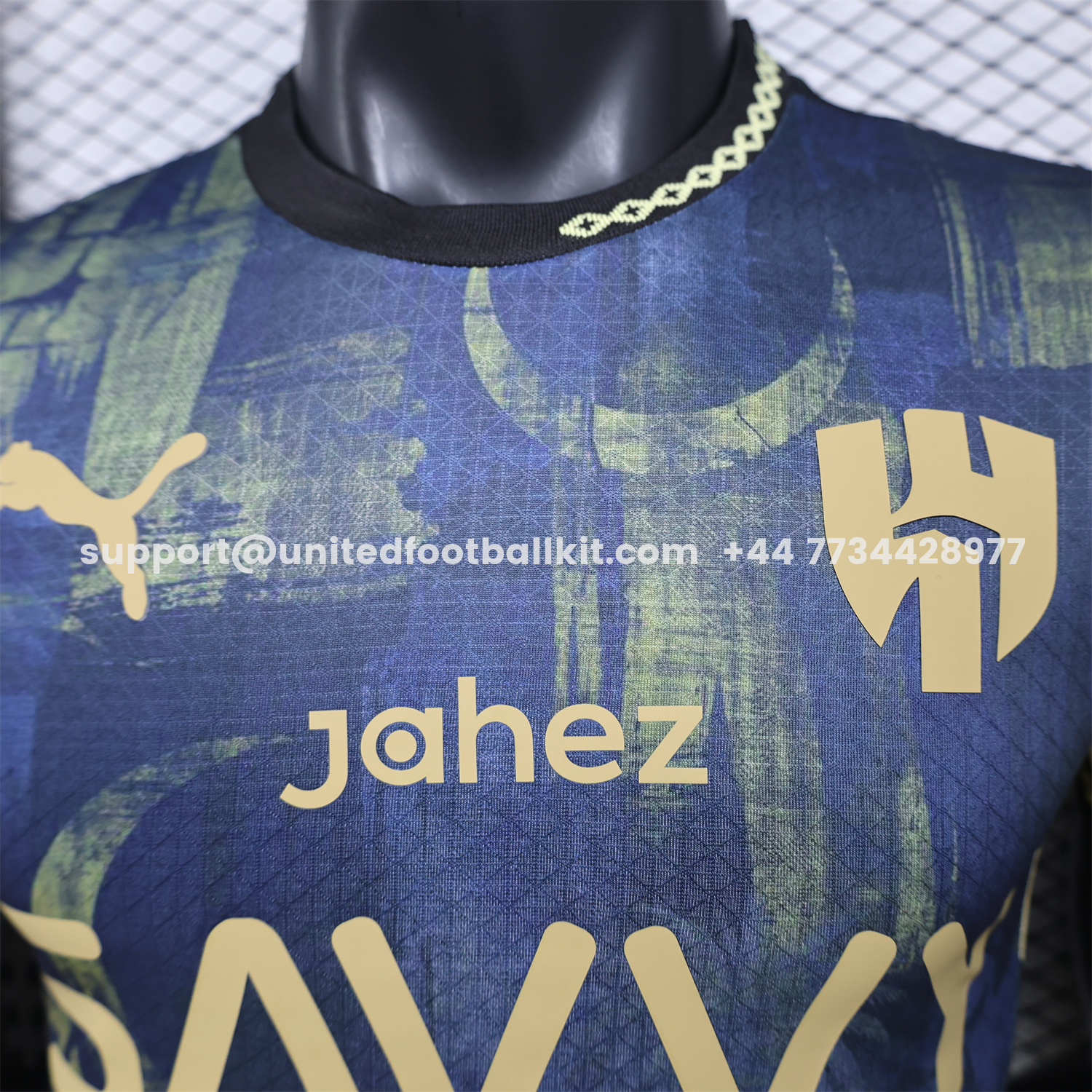 Unitedfootballkit.com | Al Hilal Riyadh Crescent 26-27 Navy blue Special Jersey - Player Version -Customize Name, Number and Patch | Worldwide Shipping