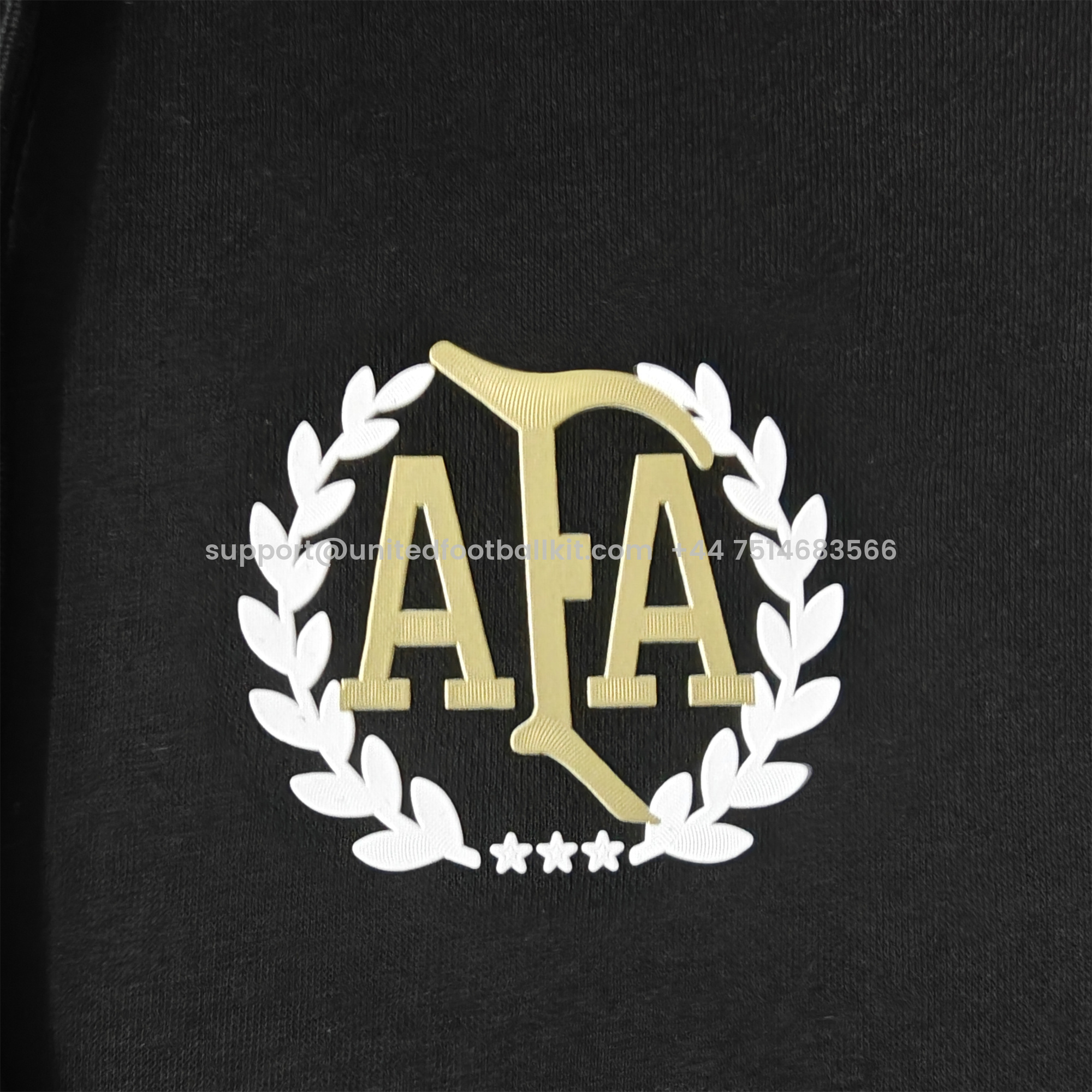 Unitedfootballkit.com | Argentina 24-25 Adi 50 Years Anniversary Hoodie - Black -Customize Name, Number and Patch | Worldwide Shipping