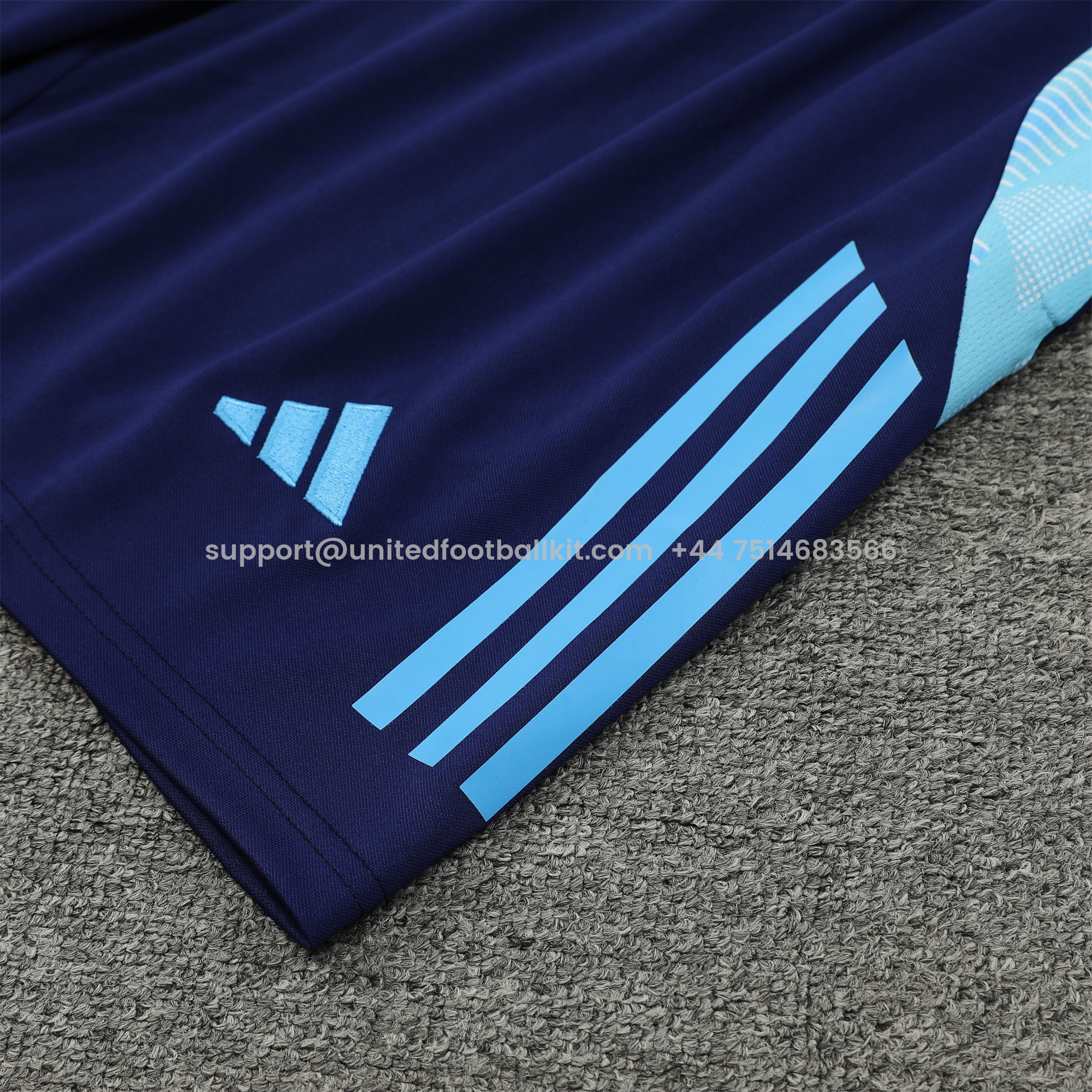 Unitedfootballkit.com | Arsenal 24-25 Vest Training Set - Blue -Customize Name, Number and Patch | Worldwide Shipping
