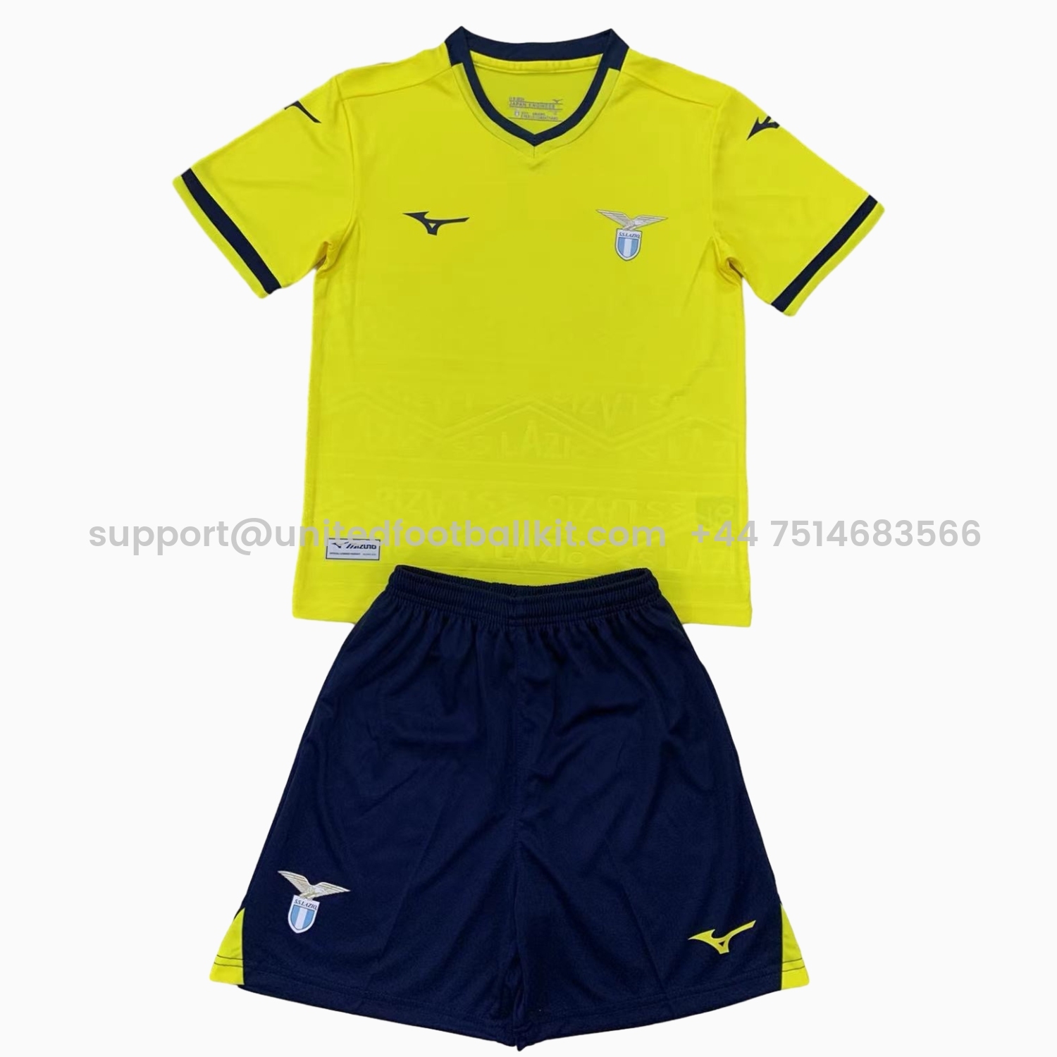 Unitedfootballkit.com | Lazio 24-25 Away Kids Kit -Customize Name, Number and Patch | Worldwide Shipping