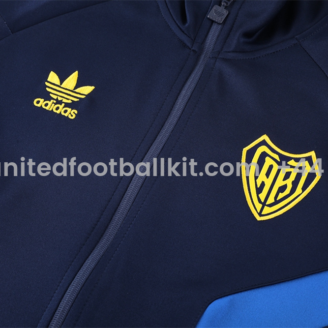 Unitedfootballkit.com | Boca Juniors 24-25 Jacket Training Tracksuit - Deep Blue Top and Pants -Customize Name, Number and Patch | Worldwide Shipping