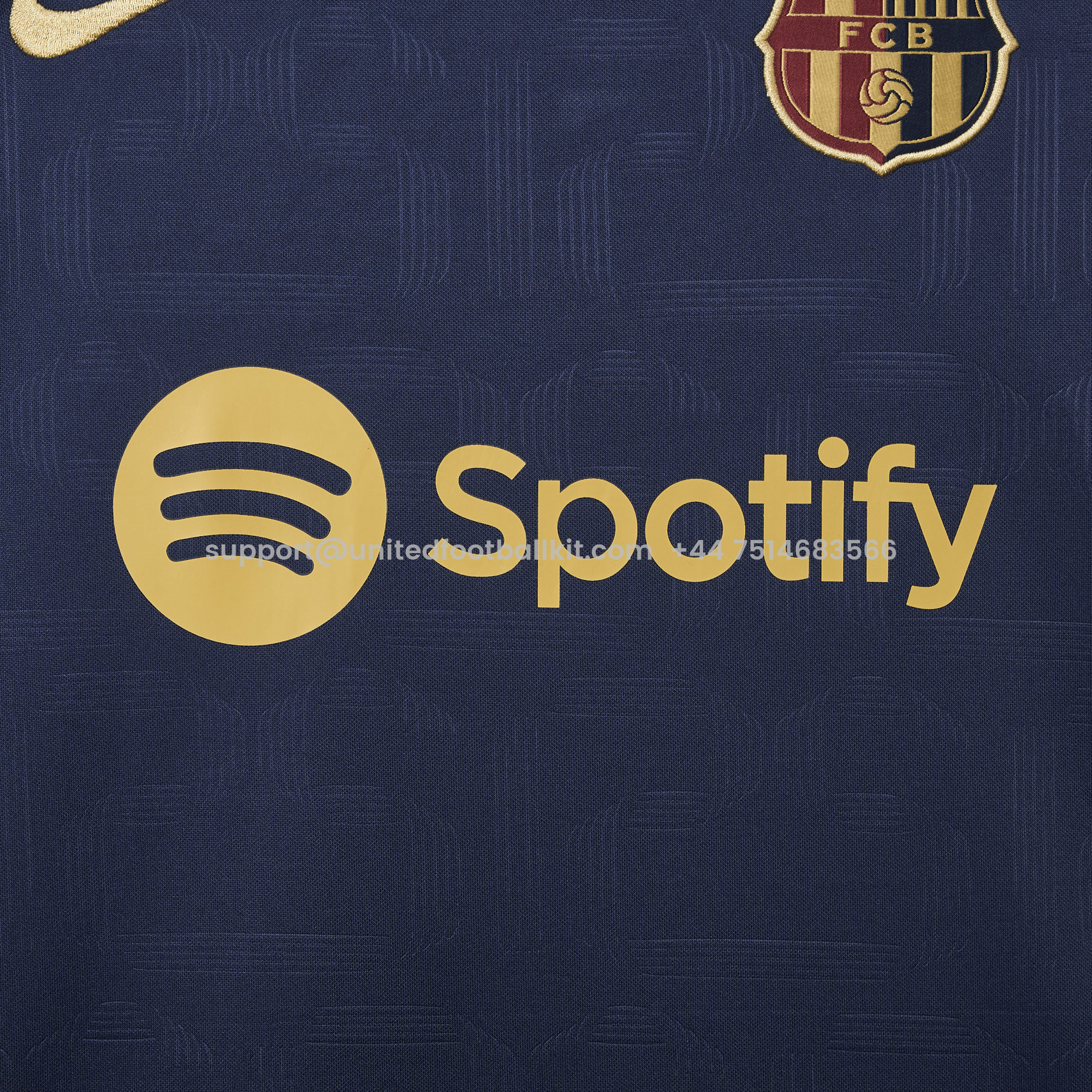 Unitedfootballkit.com | Barcelona 24-25 Navy Blue 125th Anniversary Pre-match Jersey - Fans Version -Customize Name, Number and Patch | Worldwide Shipping