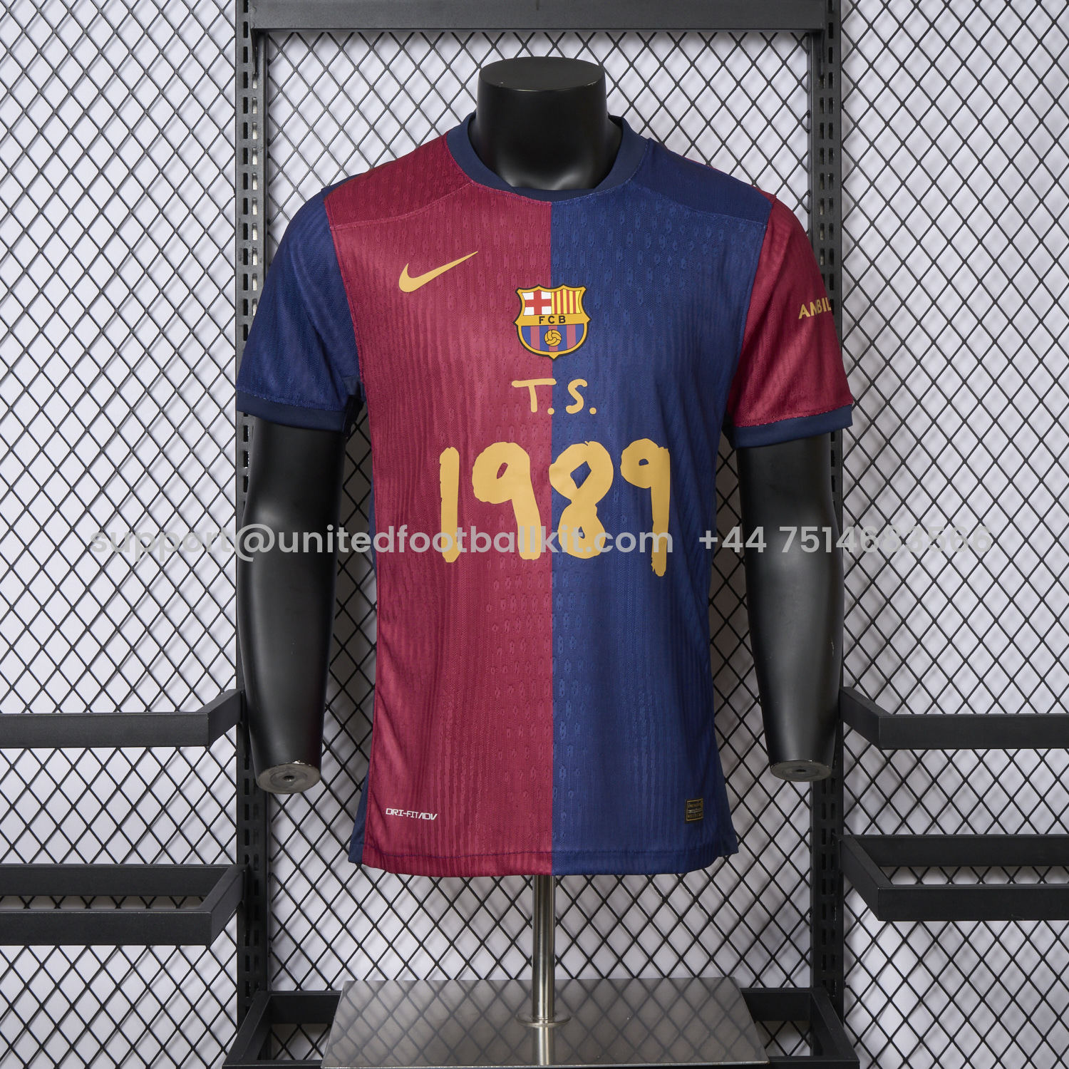 Unitedfootballkit.com | Barcelona x Taylor Swift 24-25 Home Special Edition Jersey - Player Version -Customize Name, Number and Patch | Worldwide Shipping