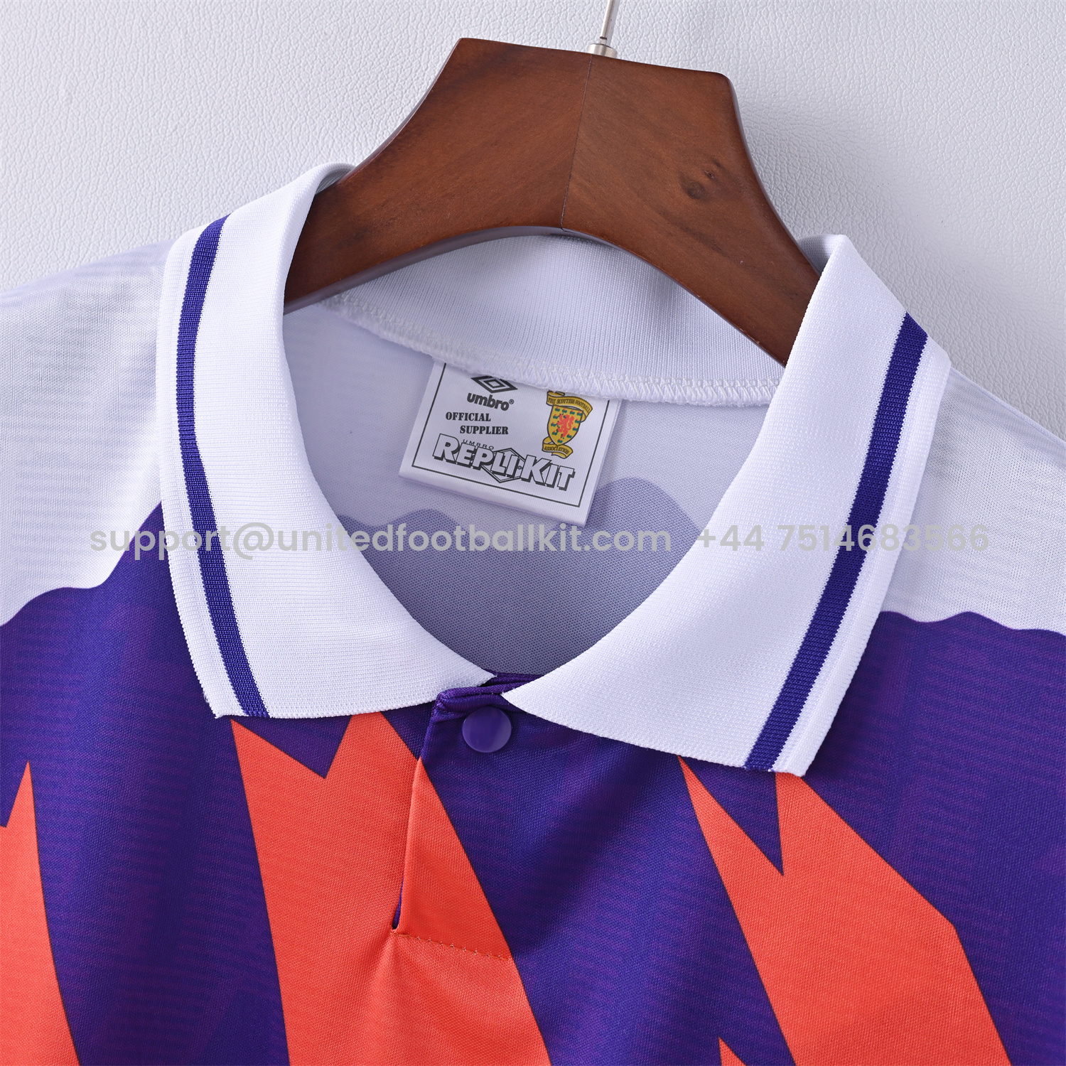 Unitedfootballkit.com | Retro S-c-o.t l.a-n.d 1992 Away Stadium Jersey -Customize Name, Number and Patch | Worldwide Shipping