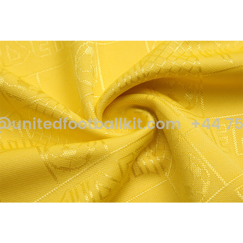 Unitedfootballkit.com | Retro Iron Maiden 2008 Yellow Jersey -Customize Name, Number and Patch | Worldwide Shipping