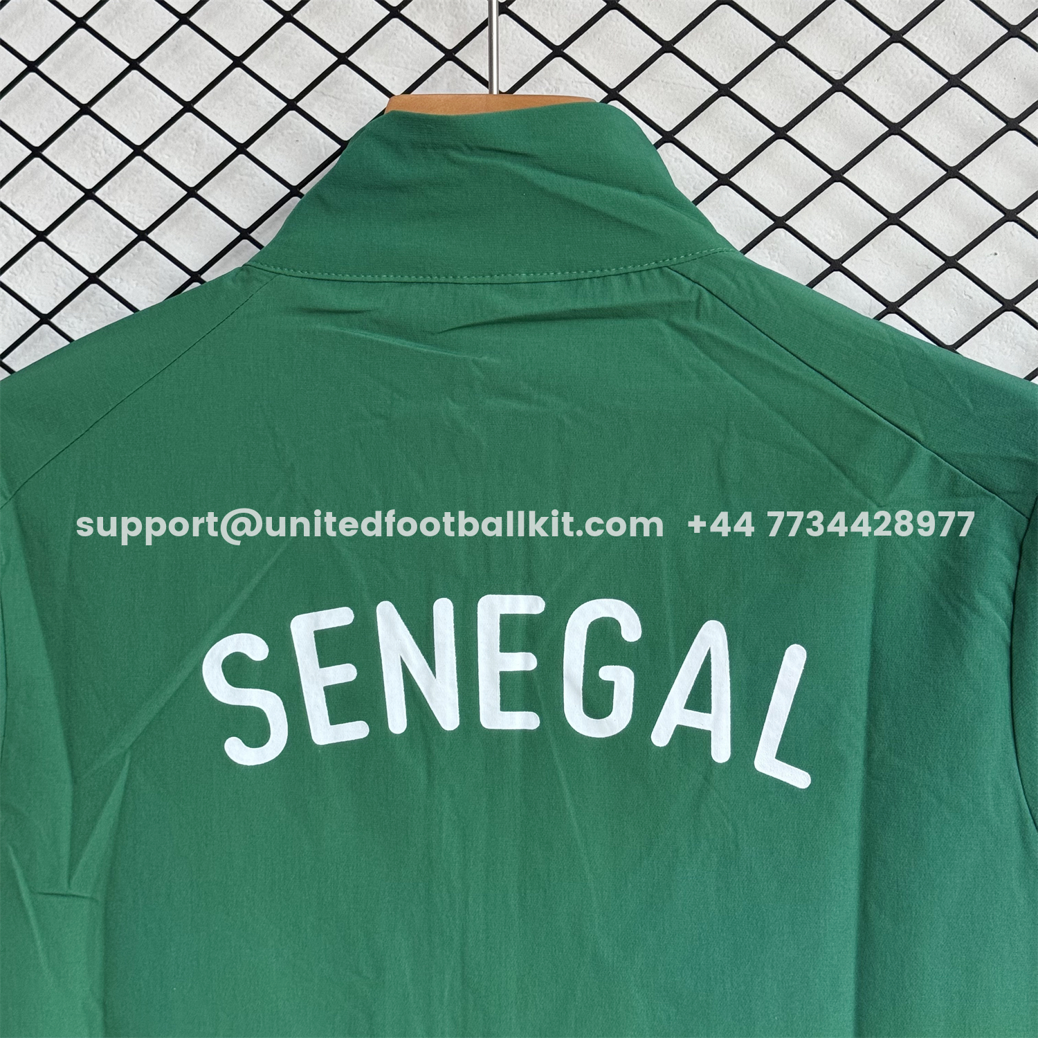 Unitedfootballkit.com | Senegal 2026 Windbreaker Training Set - Green Top and Pants -Customize Name, Number and Patch | Worldwide Shipping