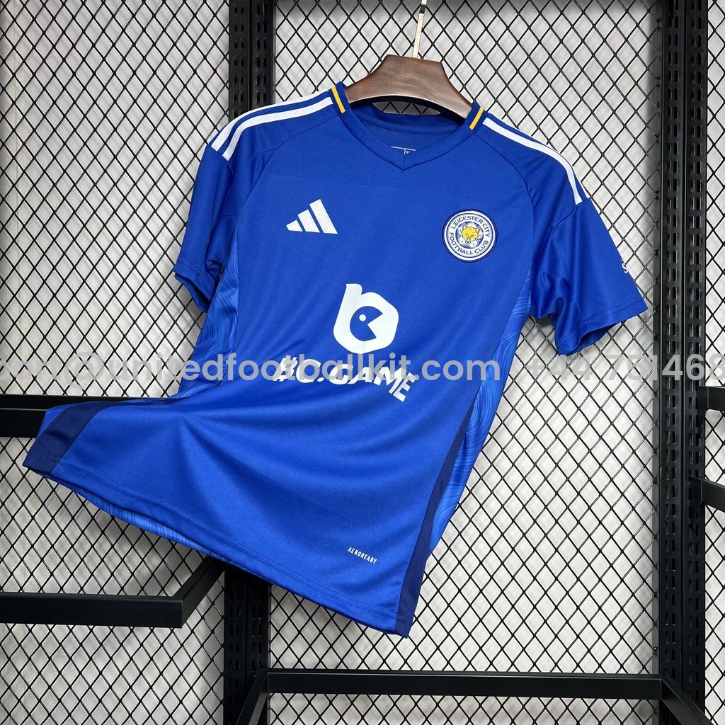 Unitedfootballkit.com | Leicester City 24-25 Home Stadium Jersey - Fans Version -Customize Name, Number and Patch | Worldwide Shipping