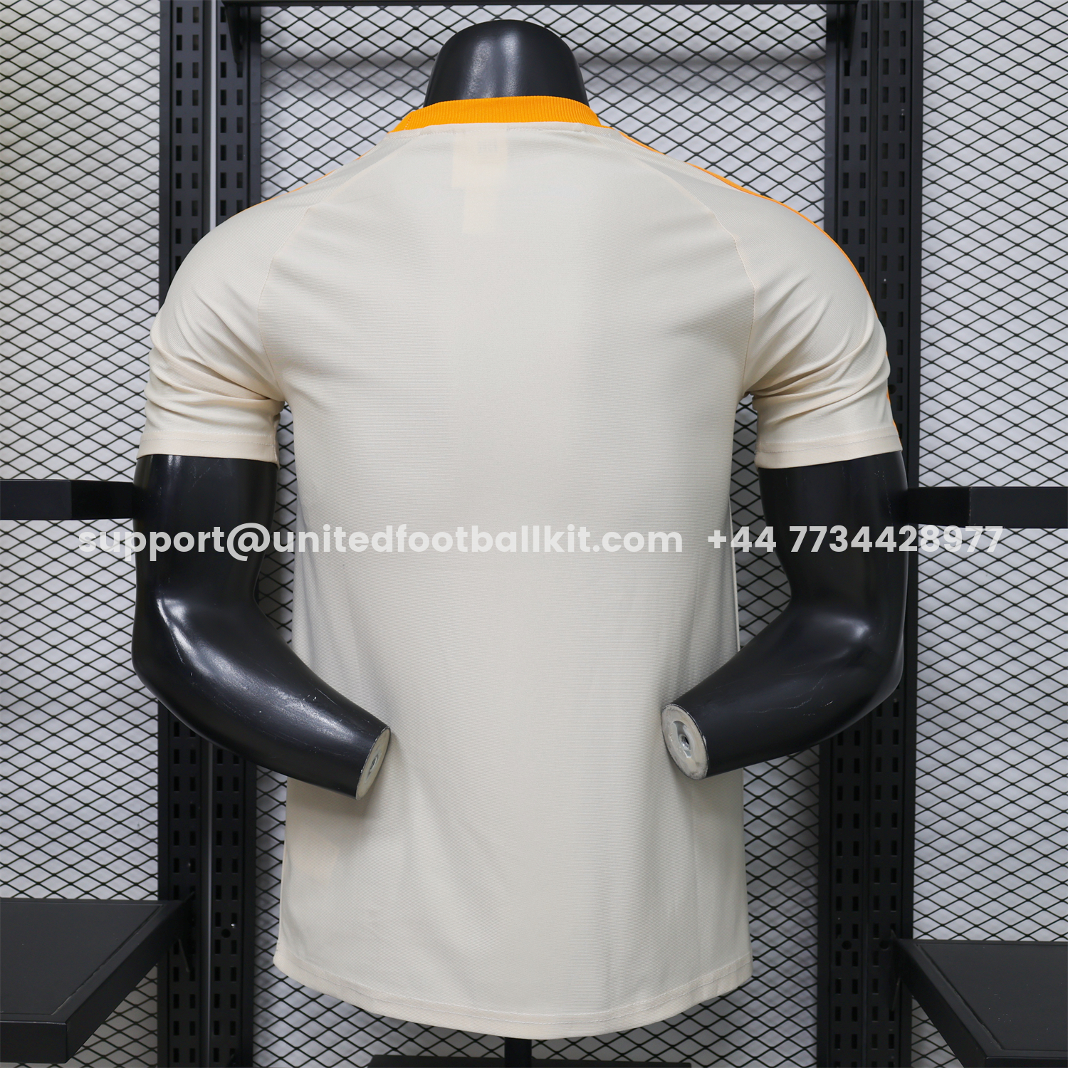 Unitedfootballkit.com | Bayern Munich 25-26 Off-white Casual Jersey - Player Version -Customize Name, Number and Patch | Worldwide Shipping