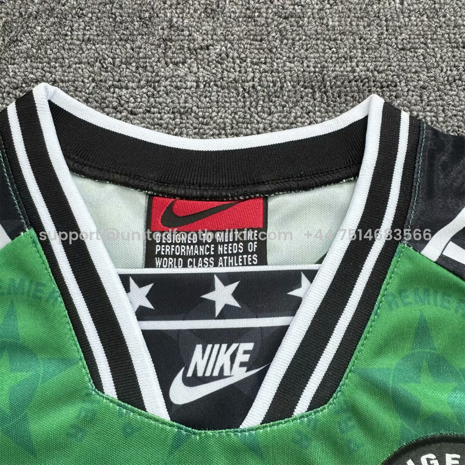 Unitedfootballkit.com | Retro Nigeria 1994-95 Home Kids Kit -Customize Name, Number and Patch | Worldwide Shipping