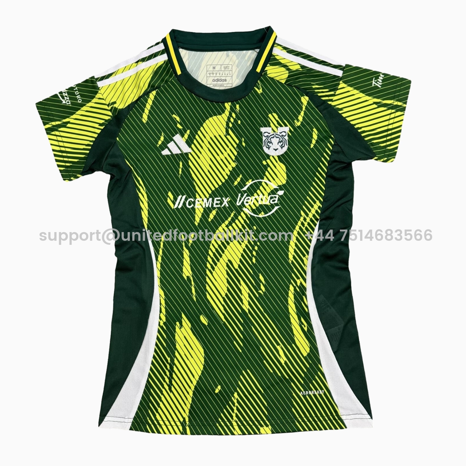 Unitedfootballkit.com | Women's Tigres UANL 24-25 Green Special Edition Jersey -Customize Name, Number and Patch | Worldwide Shipping