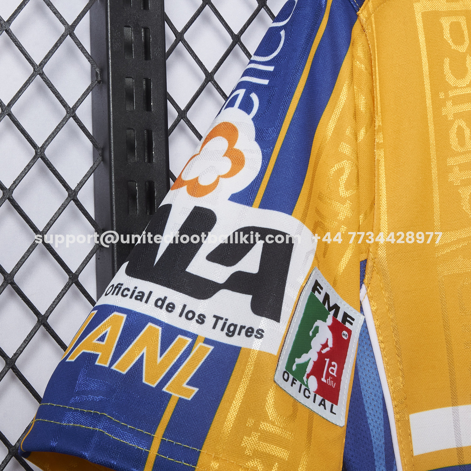 Unitedfootballkit.com | Retro Tigres UANL 1999-00 Home Jersey -Customize Name, Number and Patch | Worldwide Shipping