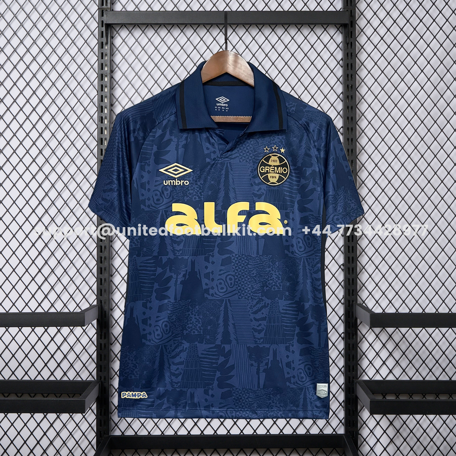 Unitedfootballkit.com | Gremio 25-26 Third Dark Blue Jersey - Fans Version -Customize Name, Number and Patch | Worldwide Shipping