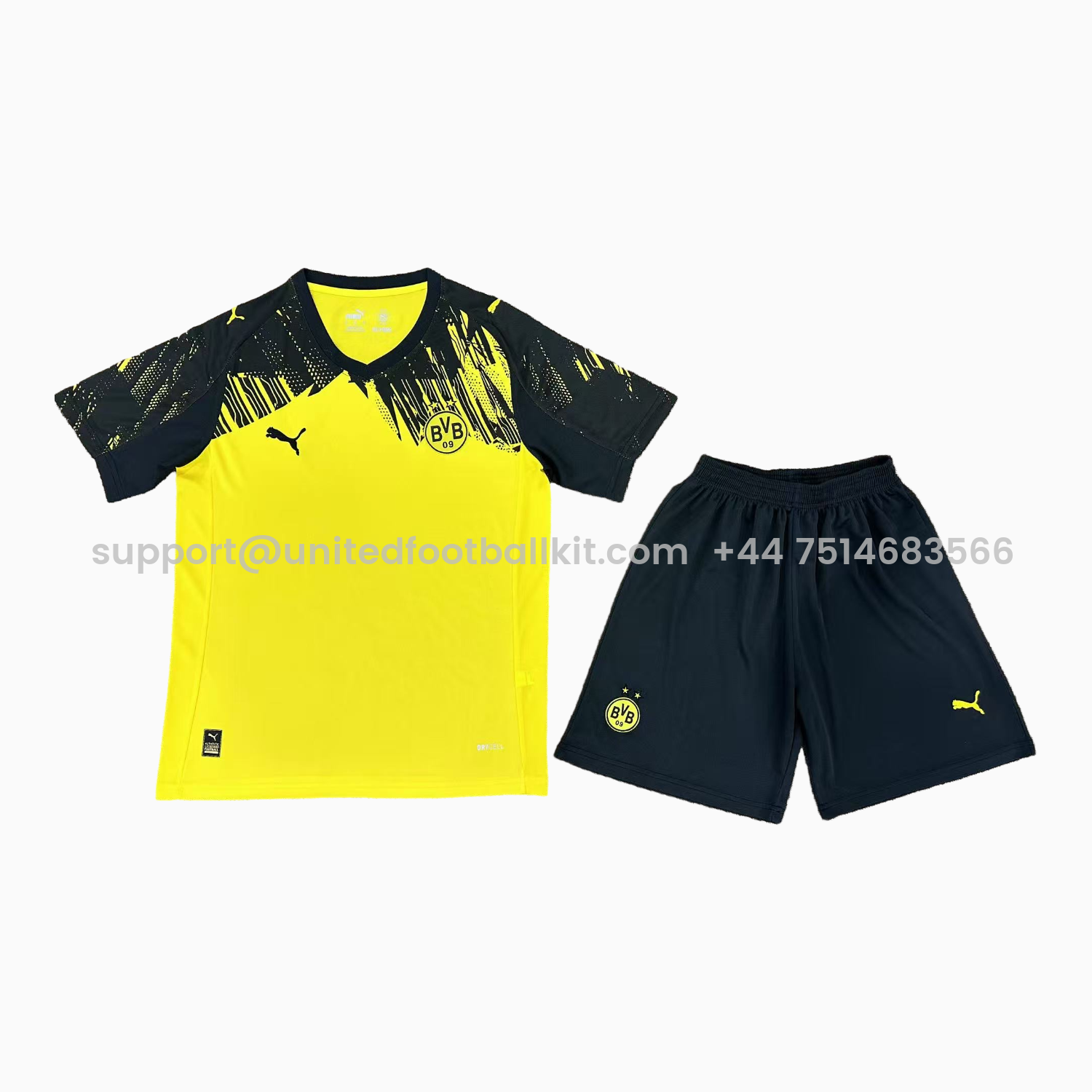 Unitedfootballkit.com | Dortmund 2025 Home Unsponsored Men's Adult Jersey Set - Fans Version -Customize Name, Number and Patch | Worldwide Shipping