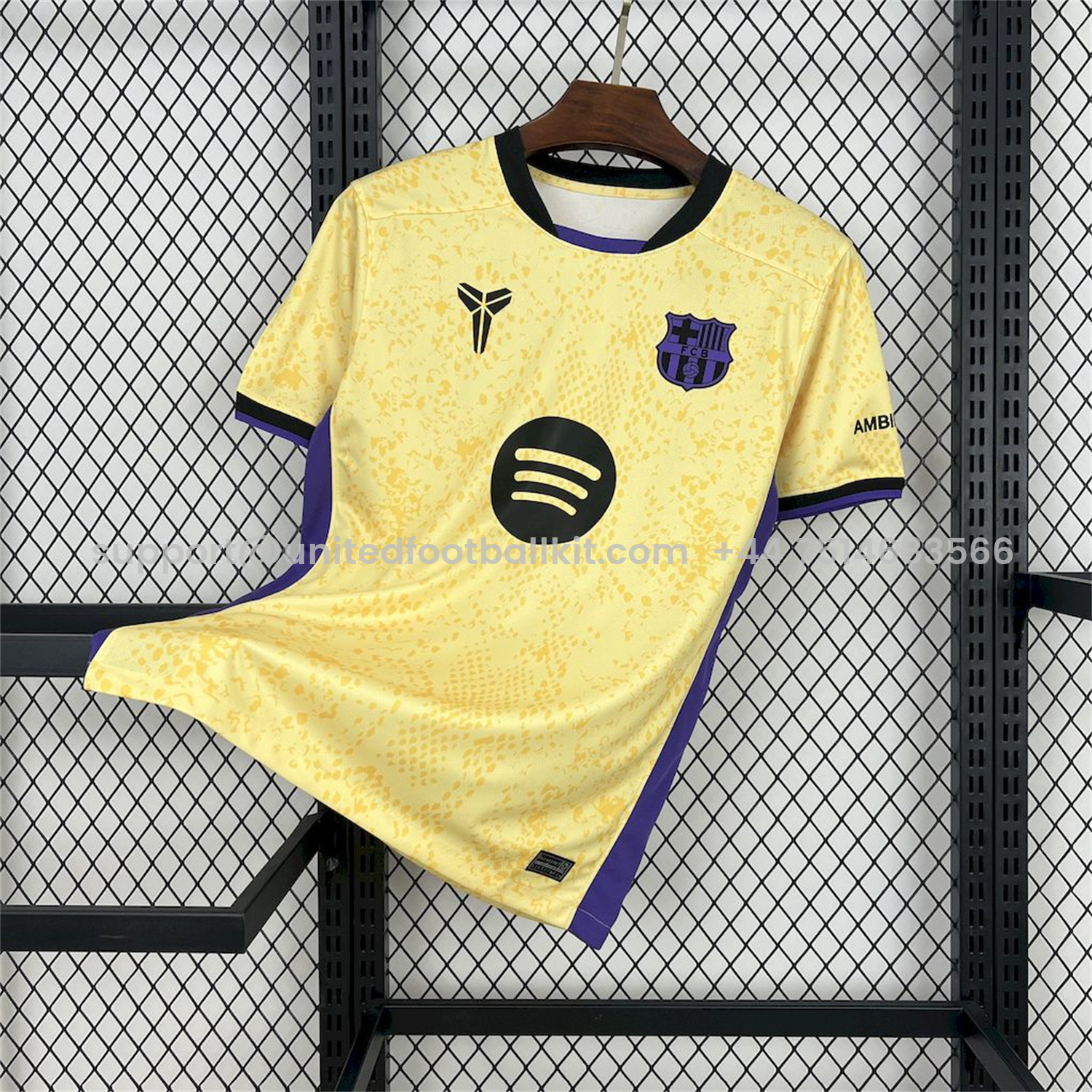 Unitedfootballkit.com | Barcelona 24-25 KOBE Co-branded Jersey - Fans Version -Customize Name, Number and Patch | Worldwide Shipping