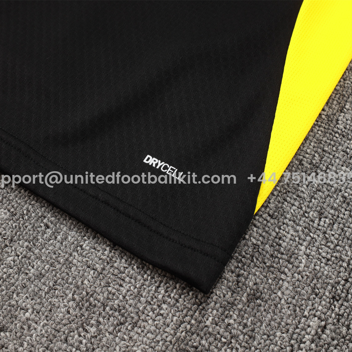 Unitedfootballkit.com | Dortmund 24-25 Long Sleeve Training Set - Player Version - Black -Customize Name, Number and Patch | Worldwide Shipping