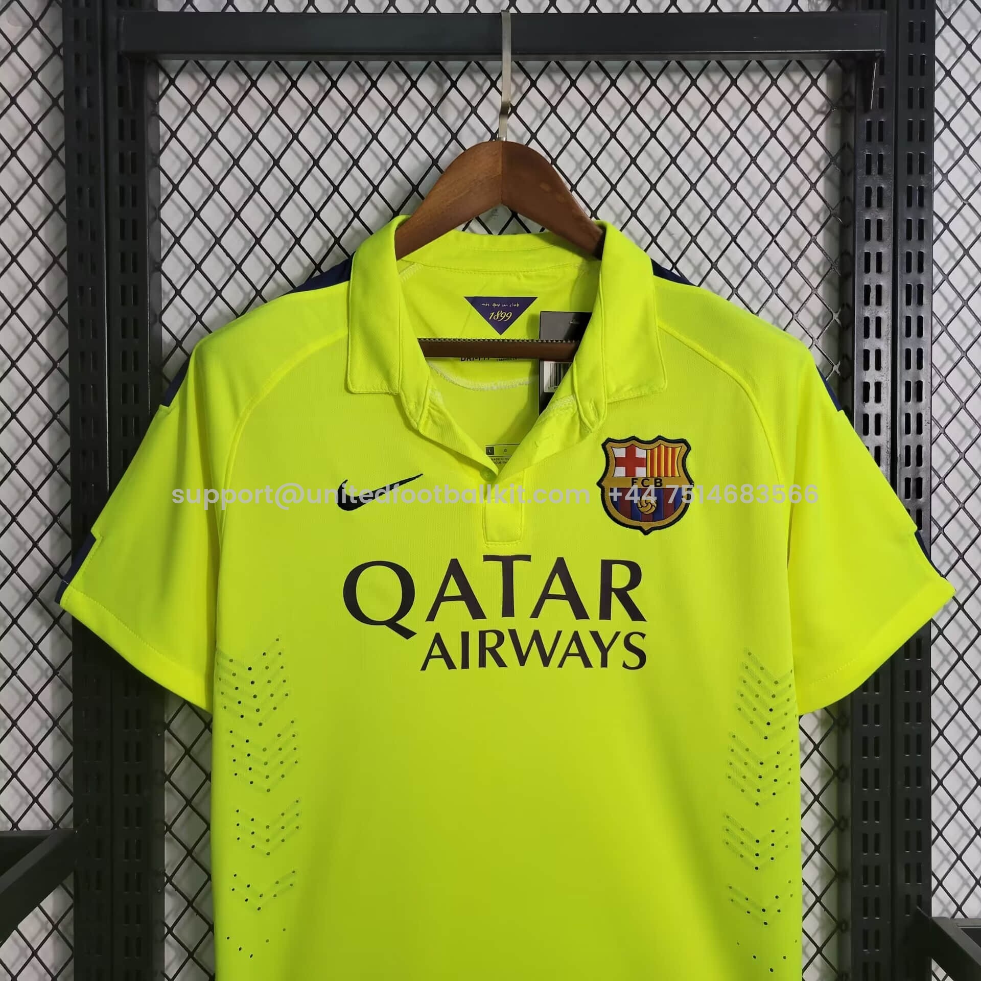 Unitedfootballkit.com | Retro Barcelona 14-15 Third Jersey -Customize Name, Number and Patch | Worldwide Shipping