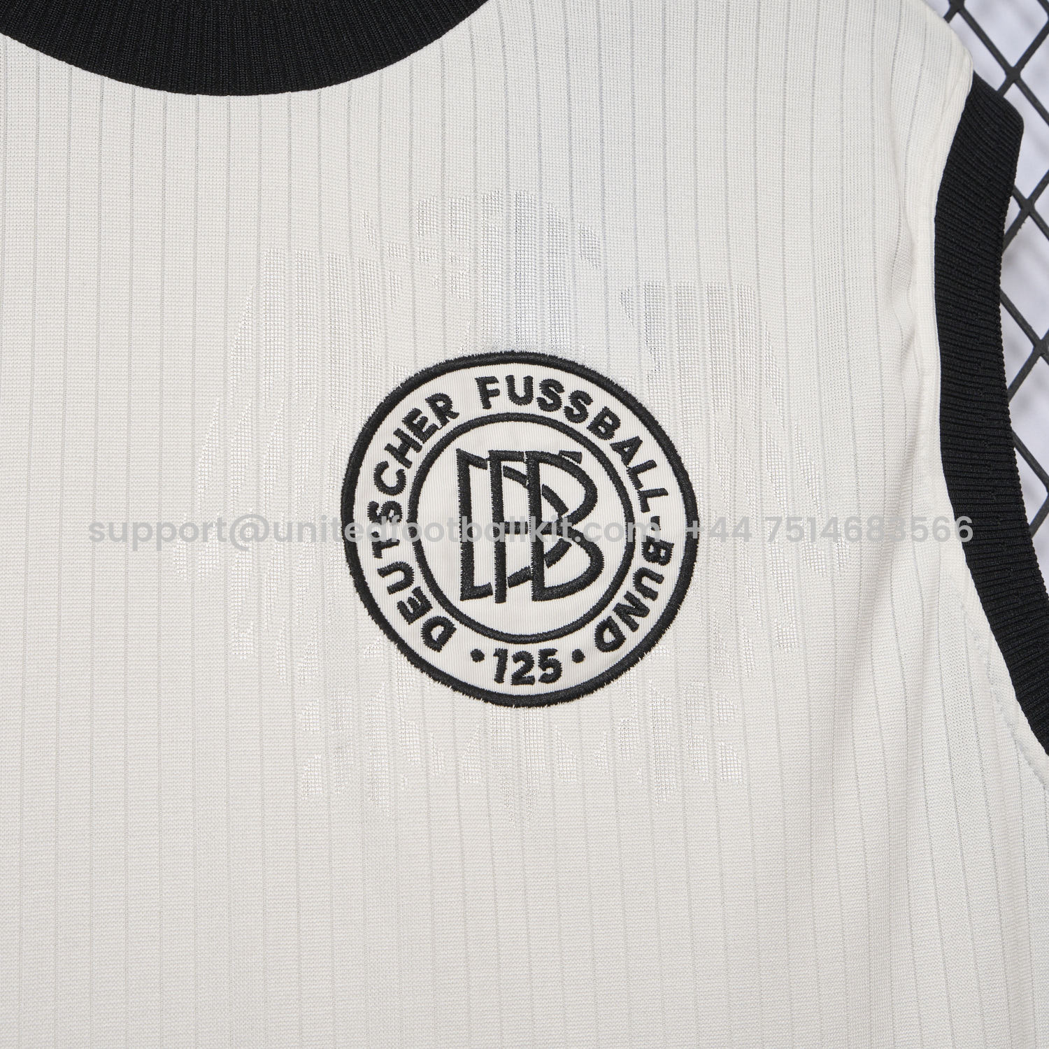 Unitedfootballkit.com | Germany 2025 125-Year Anniversary Commemorative Edition White Vest - Fans Version -Customize Name, Number and Patch | Worldwide Shipping