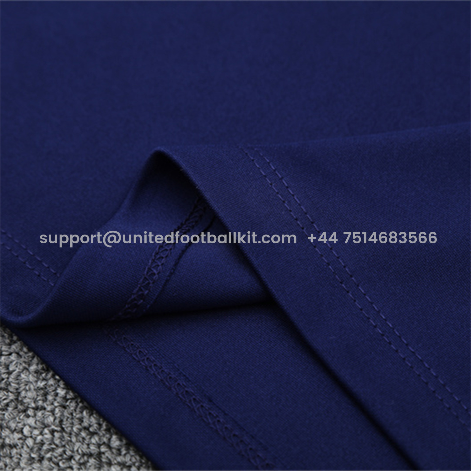 Unitedfootballkit.com | Portugal 25-26 Long Sleeve Training Set - Royal Blue -Customize Name, Number and Patch | Worldwide Shipping
