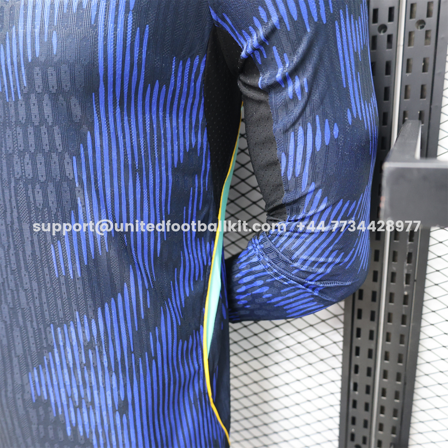 Unitedfootballkit.com | Brazil 2026 Away Blue Long Sleeves Jersey - Player Version -Customize Name, Number and Patch | Worldwide Shipping