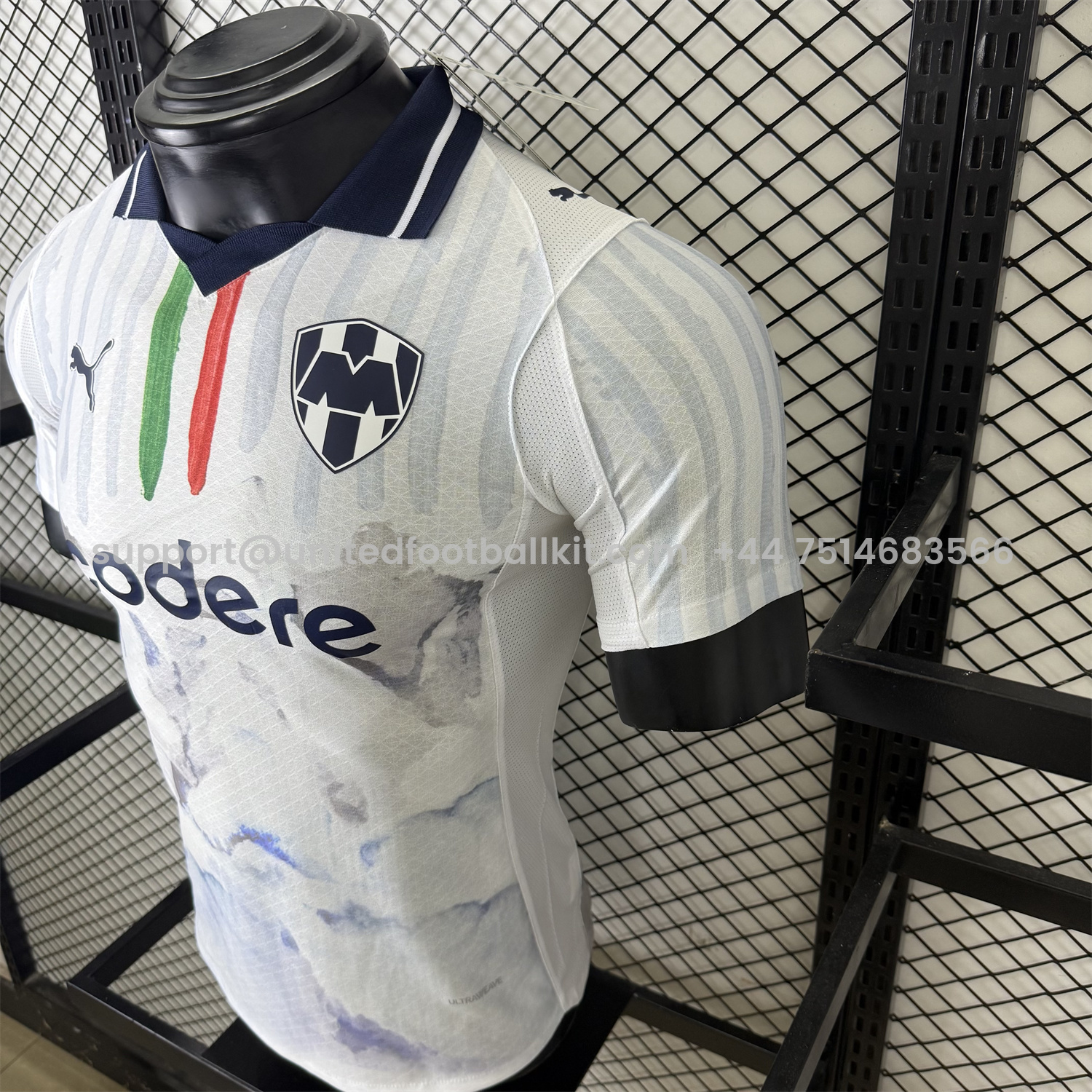 Unitedfootballkit.com | Rayados Monterrey 25-26 Club World Cup Away White Jersey - Player Version -Customize Name, Number and Patch | Worldwide Shipping