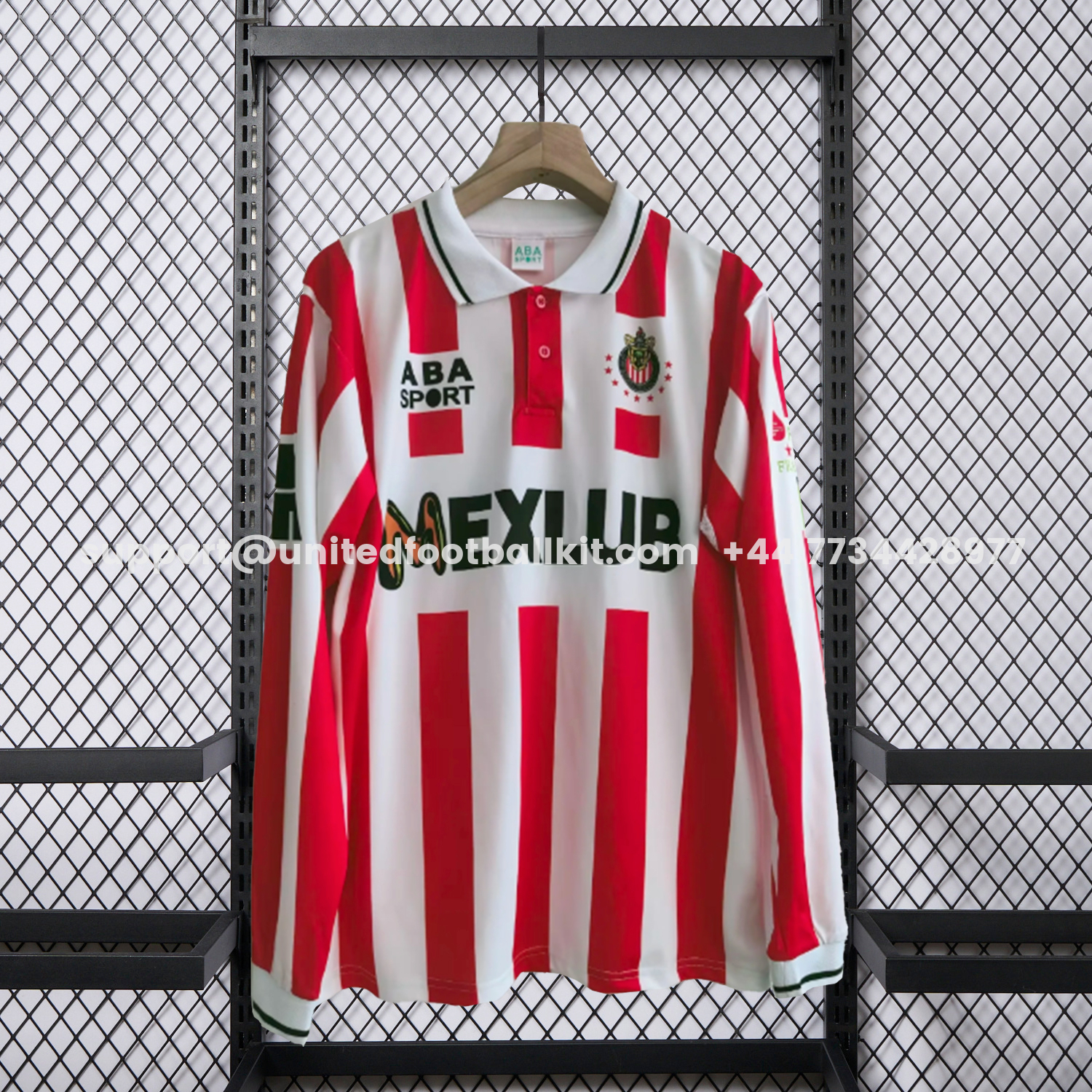 Unitedfootballkit.com | Retro Chivas de Guadalajara 1997-98 Home Long Sleeves Jersey -Customize Name, Number and Patch | Worldwide Shipping