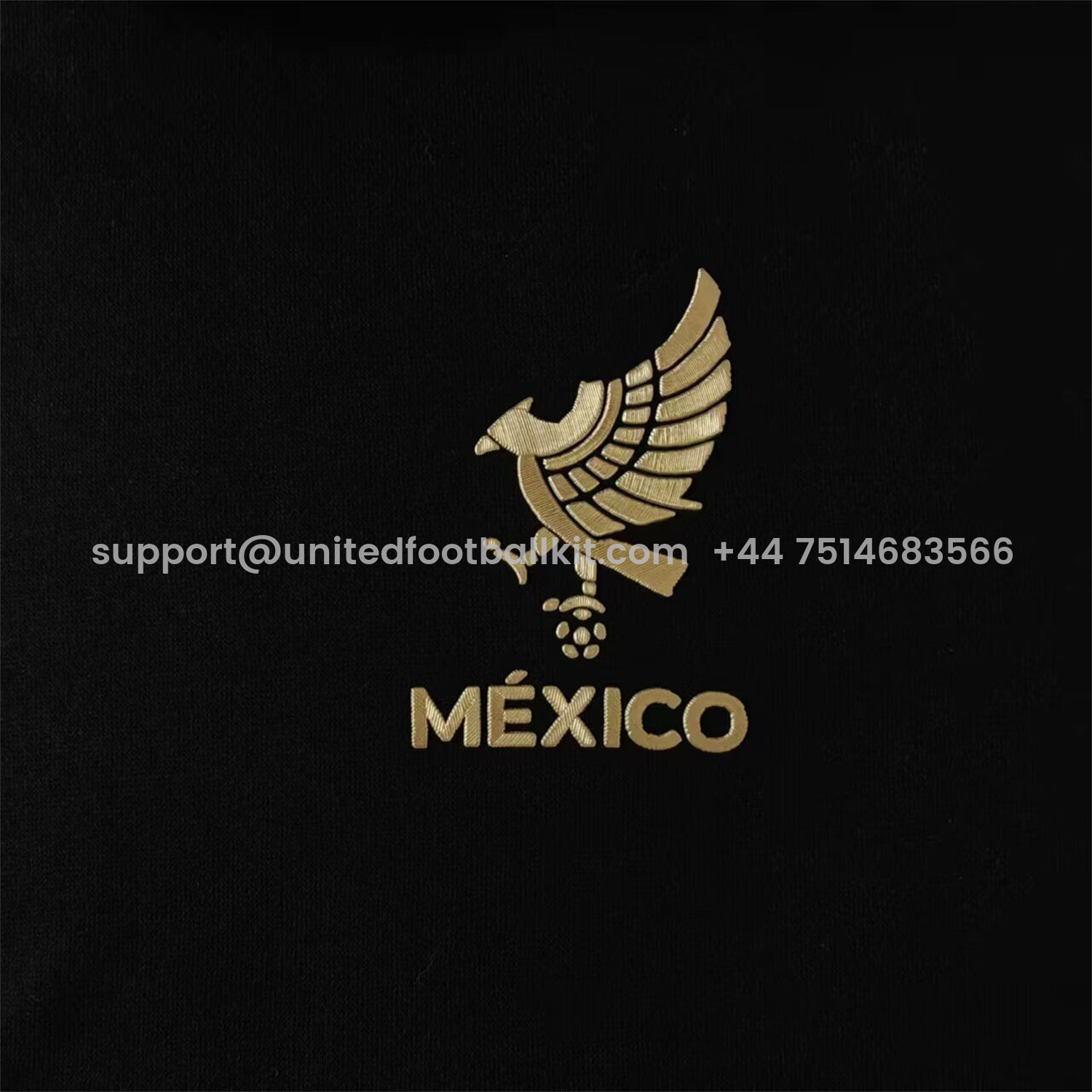 Unitedfootballkit.com | Mexico 2025 Gold Cup Black Special Edition Unisex Pullover Hoodie -Customize Name, Number and Patch | Worldwide Shipping