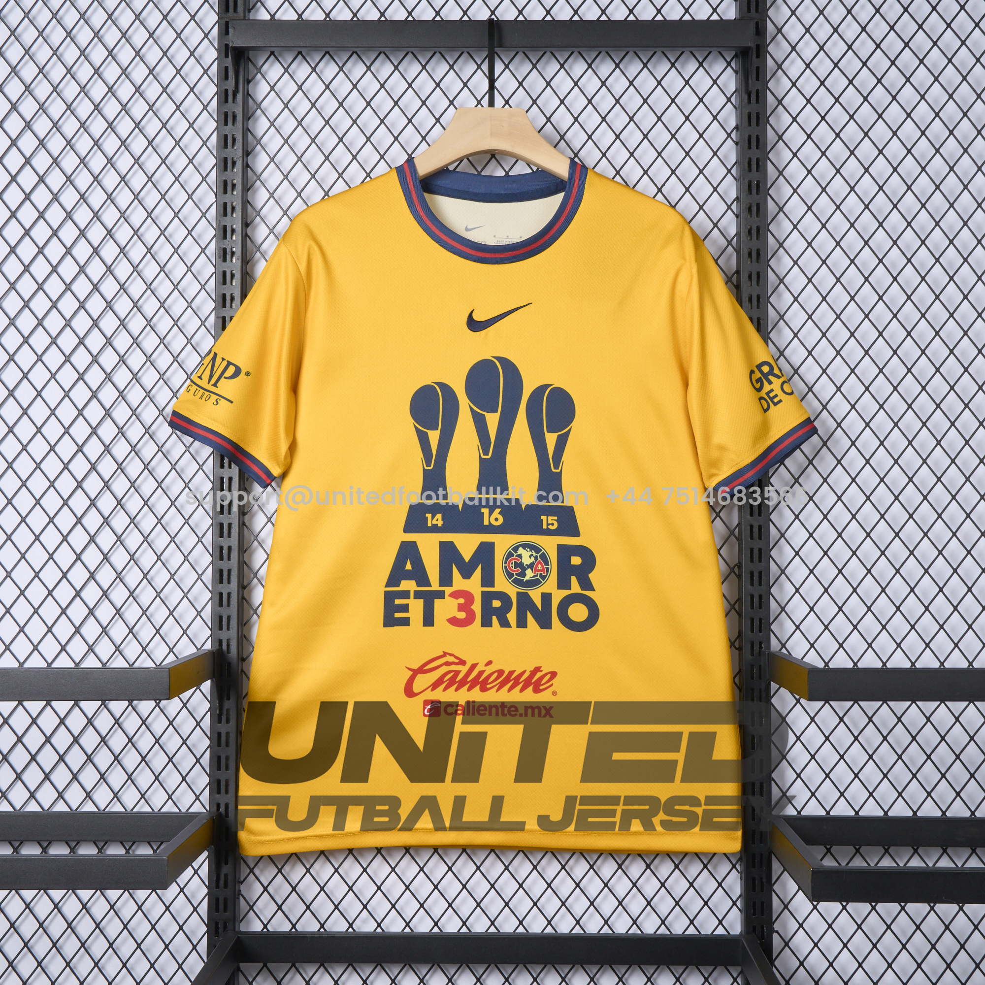 Unitedfootballkit.com | Club América 2024 Triple Championship Commemorative Edition Jersey -Customize Name, Number and Patch | Worldwide Shipping