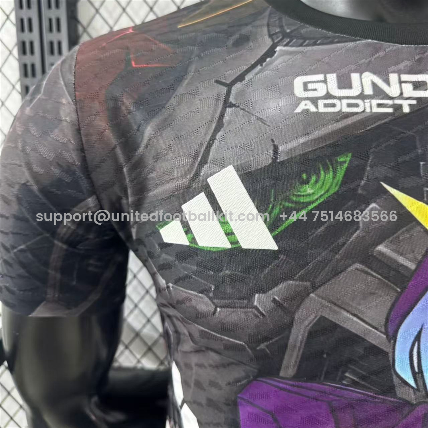 Unitedfootballkit.com | Japan 25-26 Gundam Black Special Edition Jersey - Player Version -Customize Name, Number and Patch | Worldwide Shipping