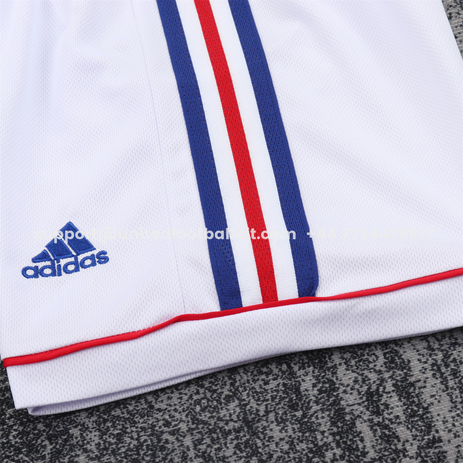 Unitedfootballkit.com | Retro France 1998 Home Long Sleeves Kids Kit -Customize Name, Number and Patch | Worldwide Shipping