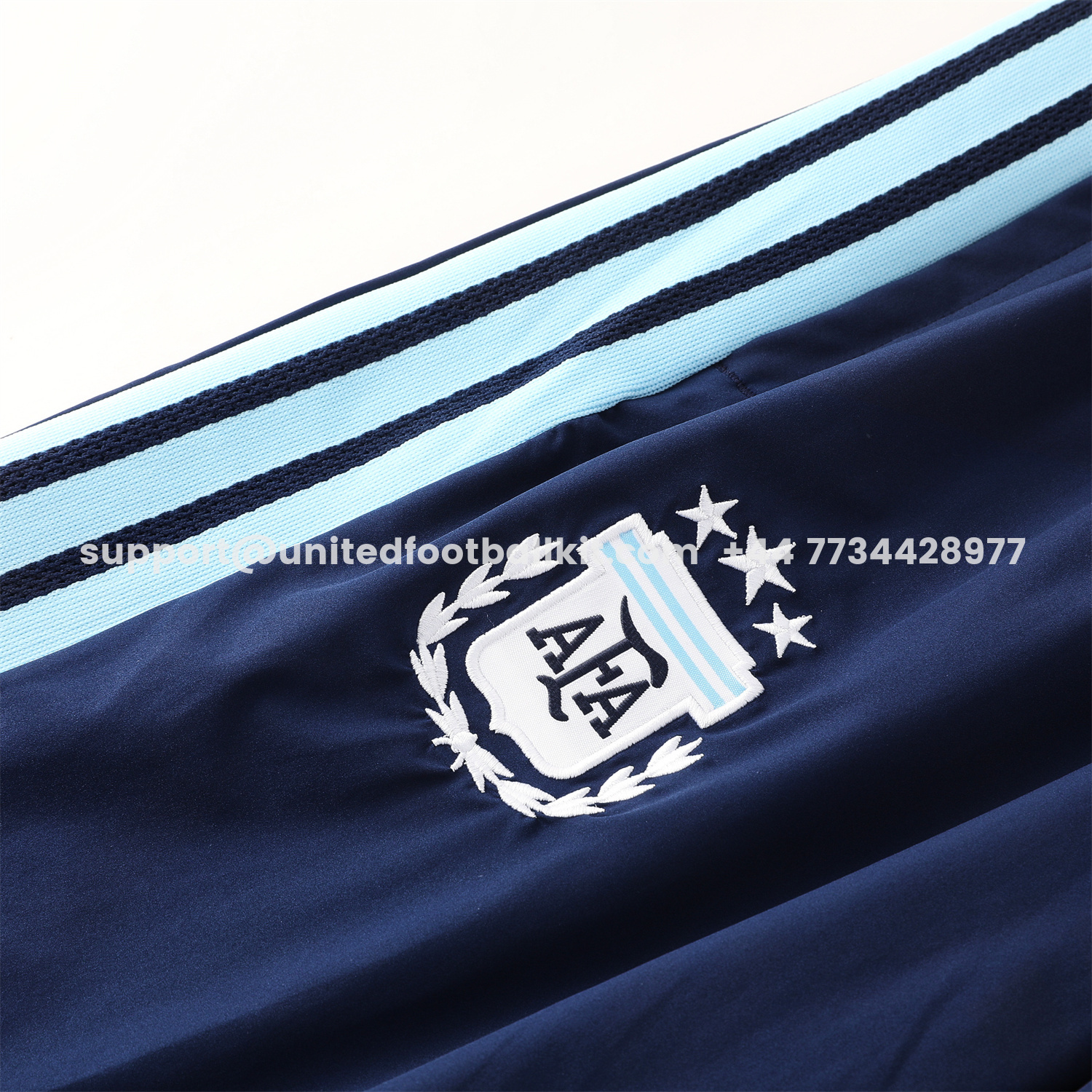 Unitedfootballkit.com | Argentina 2026 Hooded Windbreaker Training Set - Dark Blue Top & Pants -Customize Name, Number and Patch | Worldwide Shipping