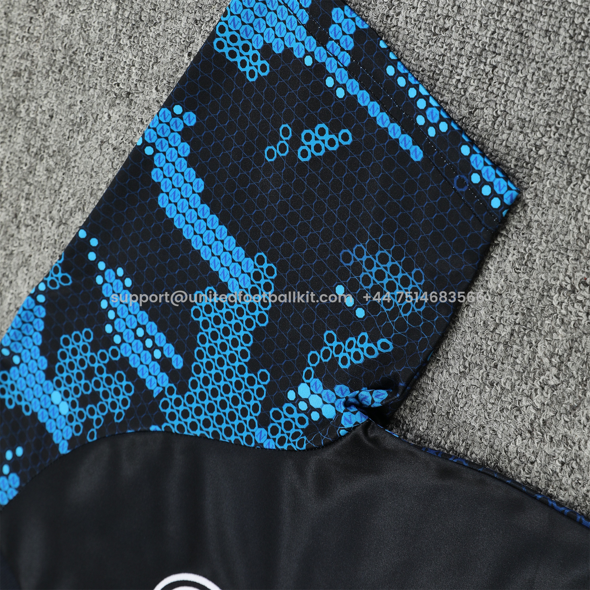 Unitedfootballkit.com | Napoli 24-25 Short-Sleeve Training Set - Blue Top & Shorts -Customize Name, Number and Patch | Worldwide Shipping