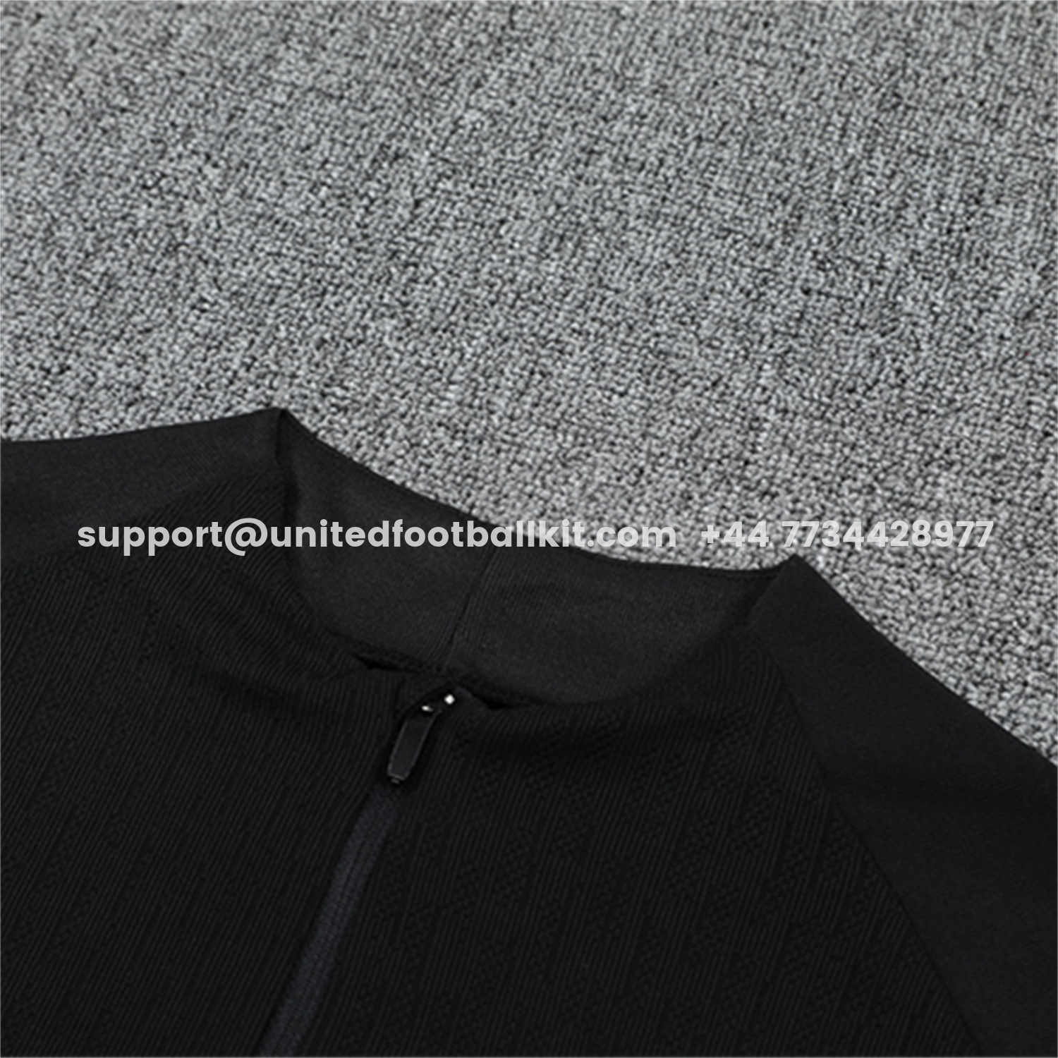 Unitedfootballkit.com | Paris Saint-Germain PSG 25-26 Jordan Kids Long Sleeve Training Set - Pure Black Top & Pants -Customize Name, Number and Patch | Worldwide Shipping