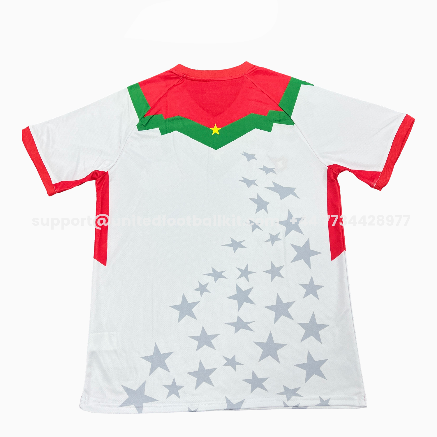 Unitedfootballkit.com | Burkina Faso 2026 Away Stars White Special Jersey - Fans Version -Customize Name, Number and Patch | Worldwide Shipping