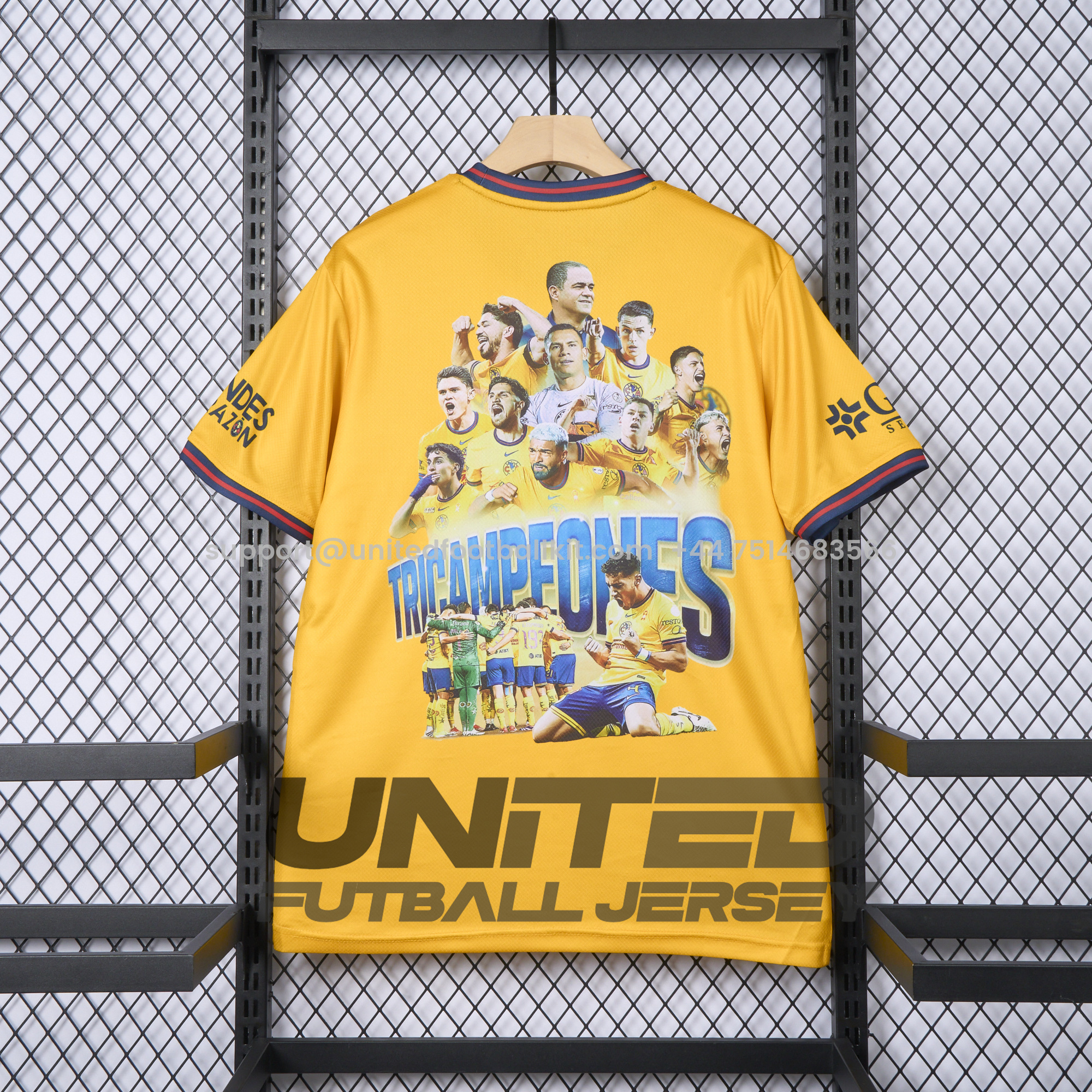 Unitedfootballkit.com | Club América 2024 Triple Championship Commemorative Edition Jersey -Customize Name, Number and Patch | Worldwide Shipping