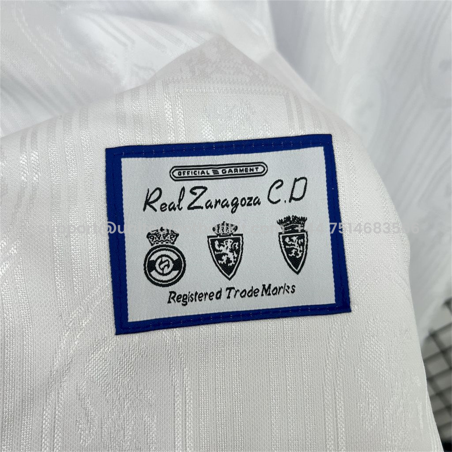 Unitedfootballkit.com | Retro Real Zaragoza 1997- 98 Home Jersey -Customize Name, Number and Patch | Worldwide Shipping