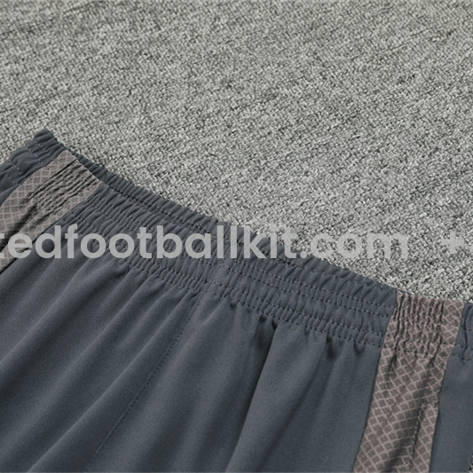 Unitedfootballkit.com | Real Madrid 24-25 Long Sleeve Training Set - Deep Grey -Customize Name, Number and Patch | Worldwide Shipping