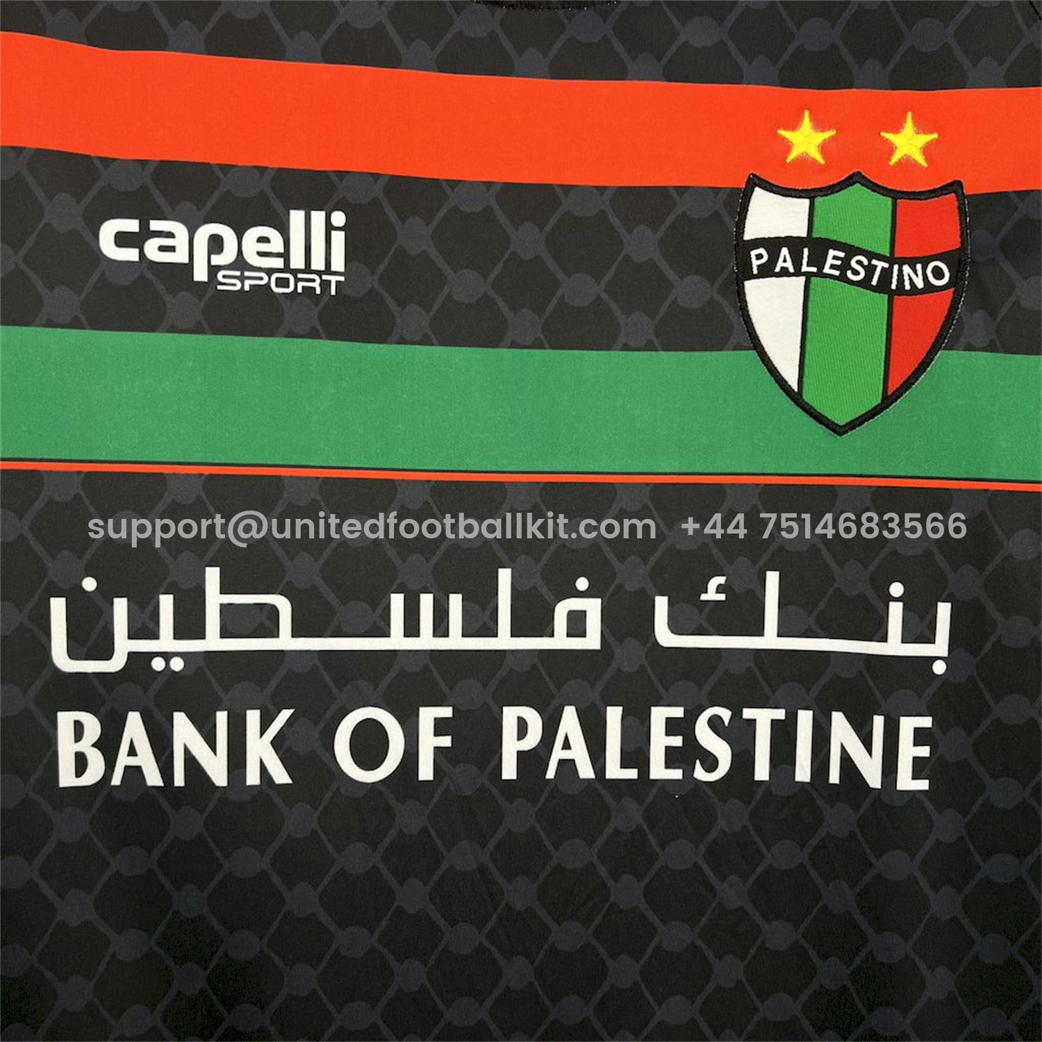 Unitedfootballkit.com | Club Deportivo Palestino 25-26 Away Jersey - Fans Version -Customize Name, Number and Patch | Worldwide Shipping
