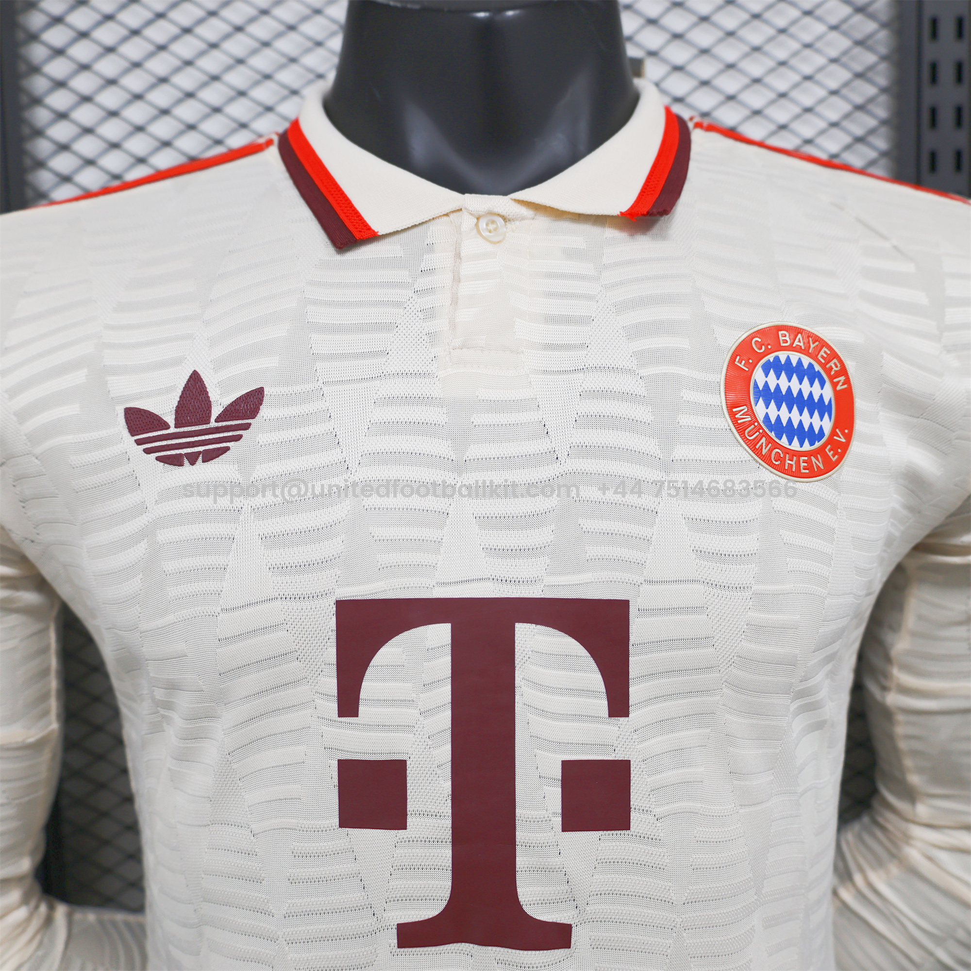 Unitedfootballkit.com | Bayern Munich 24-25 Third Long Sleeve Jersey - Player Version -Customize Name, Number and Patch | Worldwide Shipping