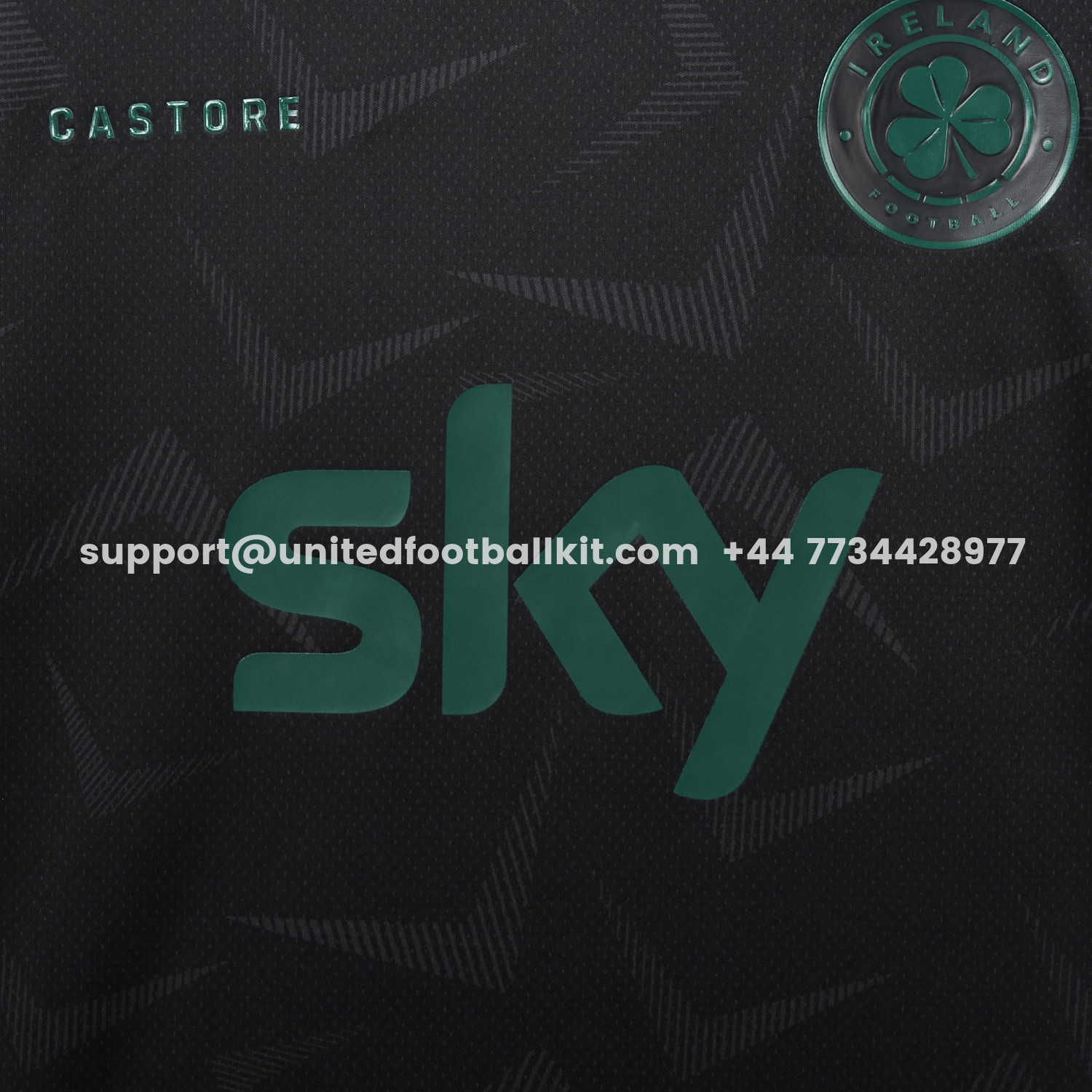 Unitedfootballkit.com | Ireland 2026 Stealth Black Special Jersey - Fans Version -Customize Name, Number and Patch | Worldwide Shipping