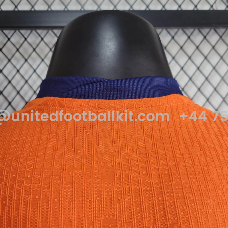 Unitedfootballkit.com | Netherlands 2024 Home Stadium Jersey - Player Version -Customize Name, Number and Patch | Worldwide Shipping